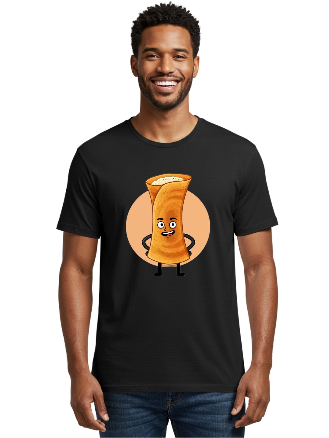 Dabba-Chai Men'S Graphic Tee, 100% Cotton, Comfortable Casual Summer Wear, Machine Washable, Cartoon Cup Of Tea, Dabba Chai, Indian Tea Culture, Anthropomorphic Beverage, Fun Illustration, Masala Chai, Tea Lover, Cute Character Baa437 20