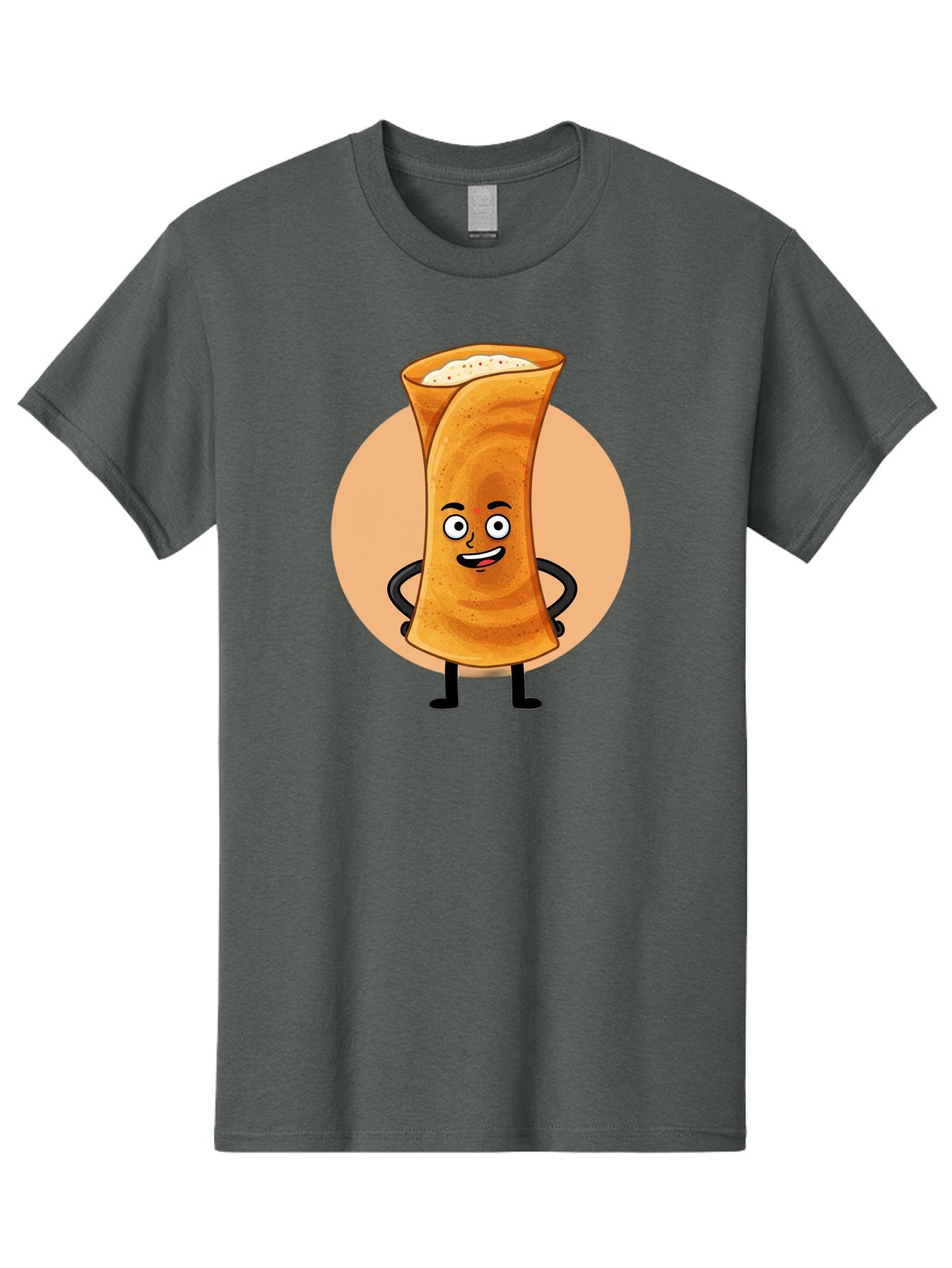 Dabba-Chai Men'S Graphic Tee, 100% Cotton, Comfortable Casual Summer Wear, Machine Washable, Cartoon Cup Of Tea, Dabba Chai, Indian Tea Culture, Anthropomorphic Beverage, Fun Illustration, Masala Chai, Tea Lover, Cute Character Baa437 3