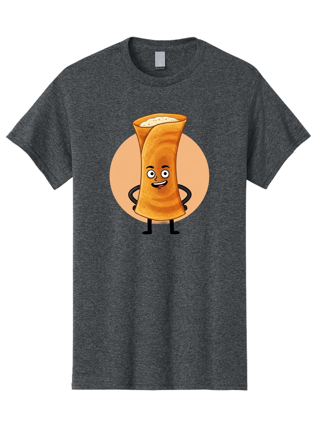 Dabba-Chai Men'S Graphic Tee, 100% Cotton, Comfortable Casual Summer Wear, Machine Washable, Cartoon Cup Of Tea, Dabba Chai, Indian Tea Culture, Anthropomorphic Beverage, Fun Illustration, Masala Chai, Tea Lover, Cute Character Baa437