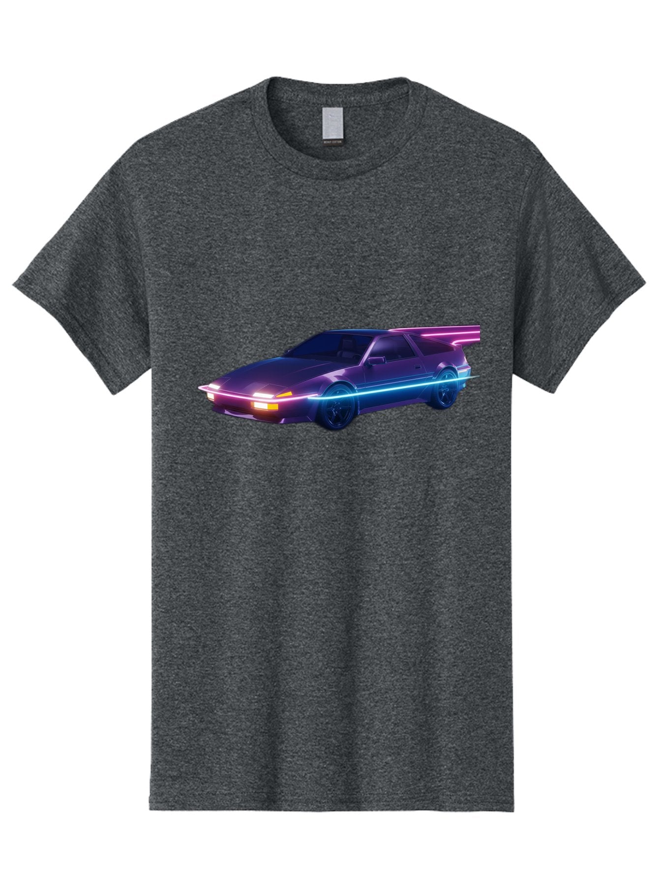 Datsun-280Z Men'S Graphic Tee, 100% Cotton, Comfortable Casual Summer Wear, Machine Washable, Sports Car, Neon Lights, Futuristic Design, Sleek Vehicle, High-Tech Car, Synthwave Aesthetic, Retro-Futurism, Glowing Accents, Modern Style Baa441 13