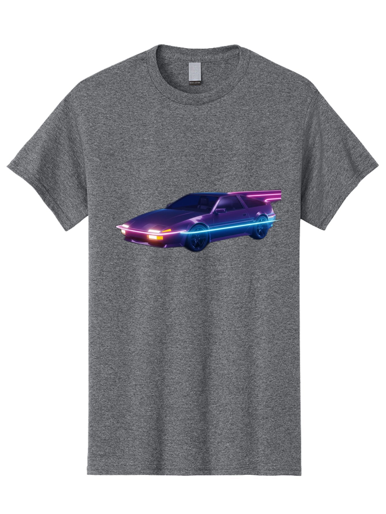 Datsun-280Z Men'S Graphic Tee, 100% Cotton, Comfortable Casual Summer Wear, Machine Washable, Sports Car, Neon Lights, Futuristic Design, Sleek Vehicle, High-Tech Car, Synthwave Aesthetic, Retro-Futurism, Glowing Accents, Modern Style Baa441 6