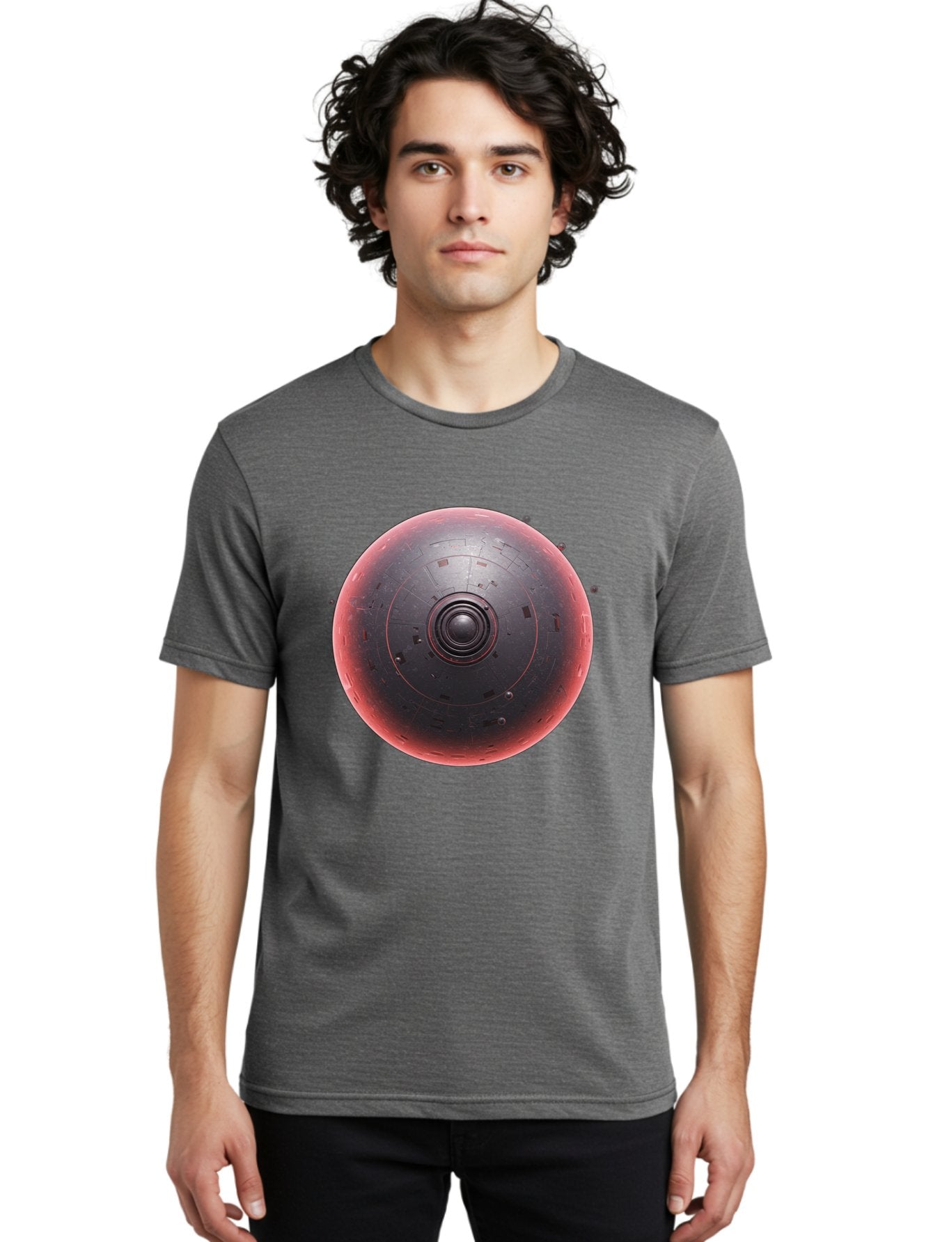 Death-Star Men'S Graphic Tee, 100% Cotton, Comfortable Casual Summer Wear, Machine Washable, Death Star, Star Wars, Space Station, Iconic Design, Futuristic Technology, Spherical Shape, Dark Side, Sci-Fi, Pop Culture Baa442 28