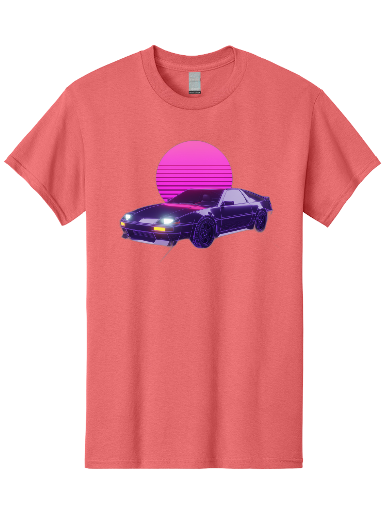 Delorean Men'S Graphic Tee, 100% Cotton, Comfortable Casual Summer Wear, Machine Washable, Delorean Dmc-12 Car, Retro Futuristic Design, Neon Lights, Synthwave Style, Vaporwave Aesthetic, Futuristic Vehicle, Sports Car Baa445 29