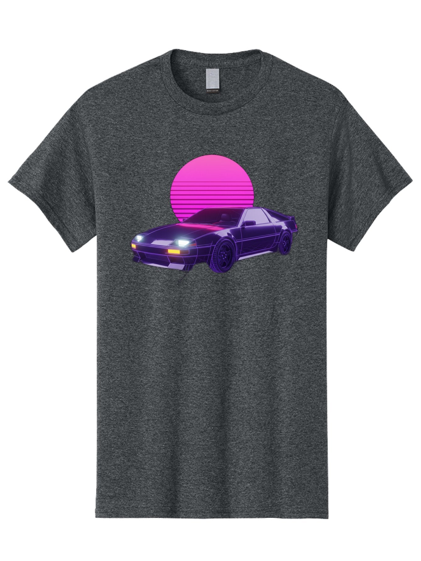 Delorean Men'S Graphic Tee, 100% Cotton, Comfortable Casual Summer Wear, Machine Washable, Delorean Dmc-12 Car, Retro Futuristic Design, Neon Lights, Synthwave Style, Vaporwave Aesthetic, Futuristic Vehicle, Sports Car Baa445 8