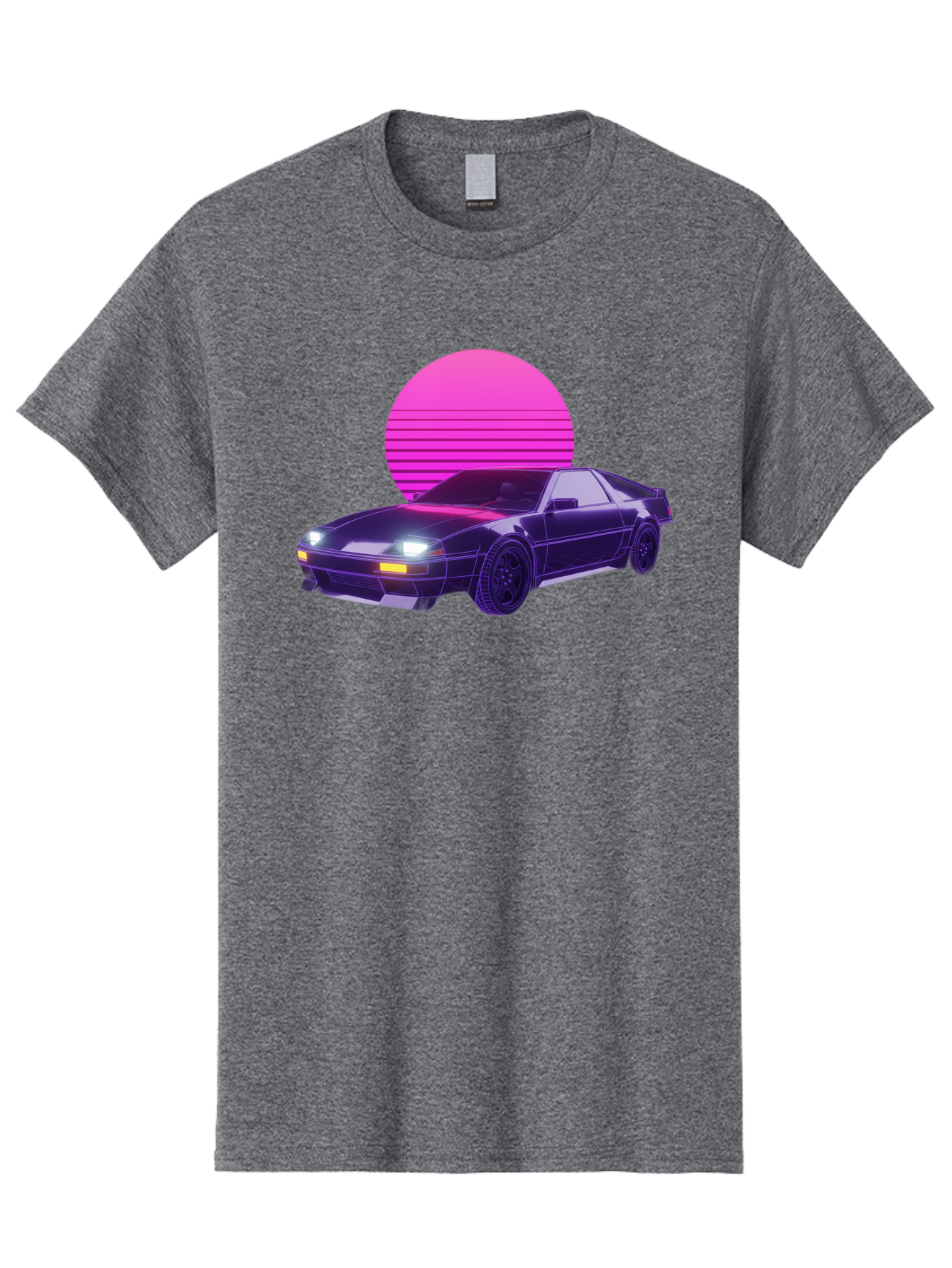 Delorean Men'S Graphic Tee, 100% Cotton, Comfortable Casual Summer Wear, Machine Washable, Delorean Dmc-12 Car, Retro Futuristic Design, Neon Lights, Synthwave Style, Vaporwave Aesthetic, Futuristic Vehicle, Sports Car Baa445 19