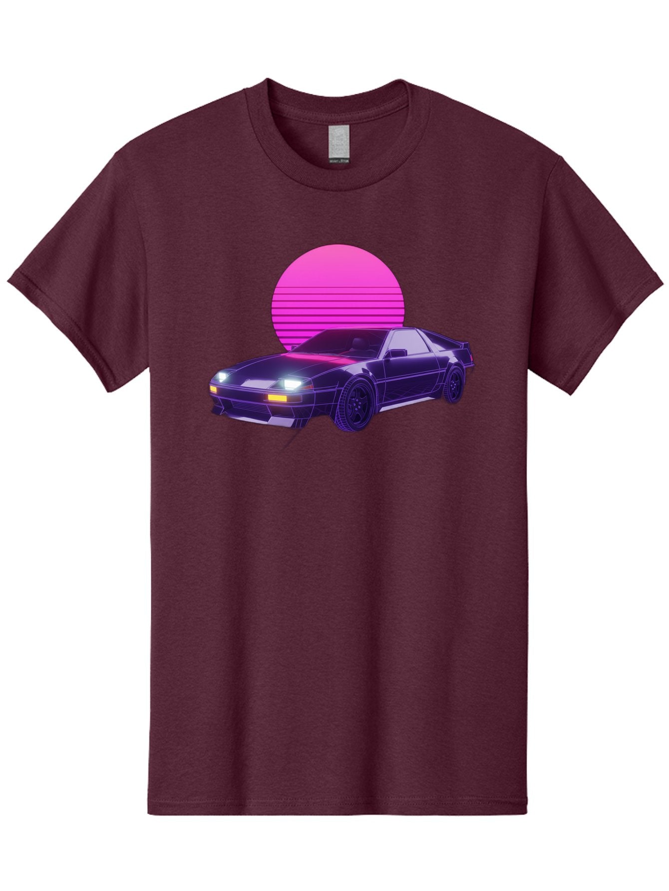 Delorean Men'S Graphic Tee, 100% Cotton, Comfortable Casual Summer Wear, Machine Washable, Delorean Dmc-12 Car, Retro Futuristic Design, Neon Lights, Synthwave Style, Vaporwave Aesthetic, Futuristic Vehicle, Sports Car Baa445 11