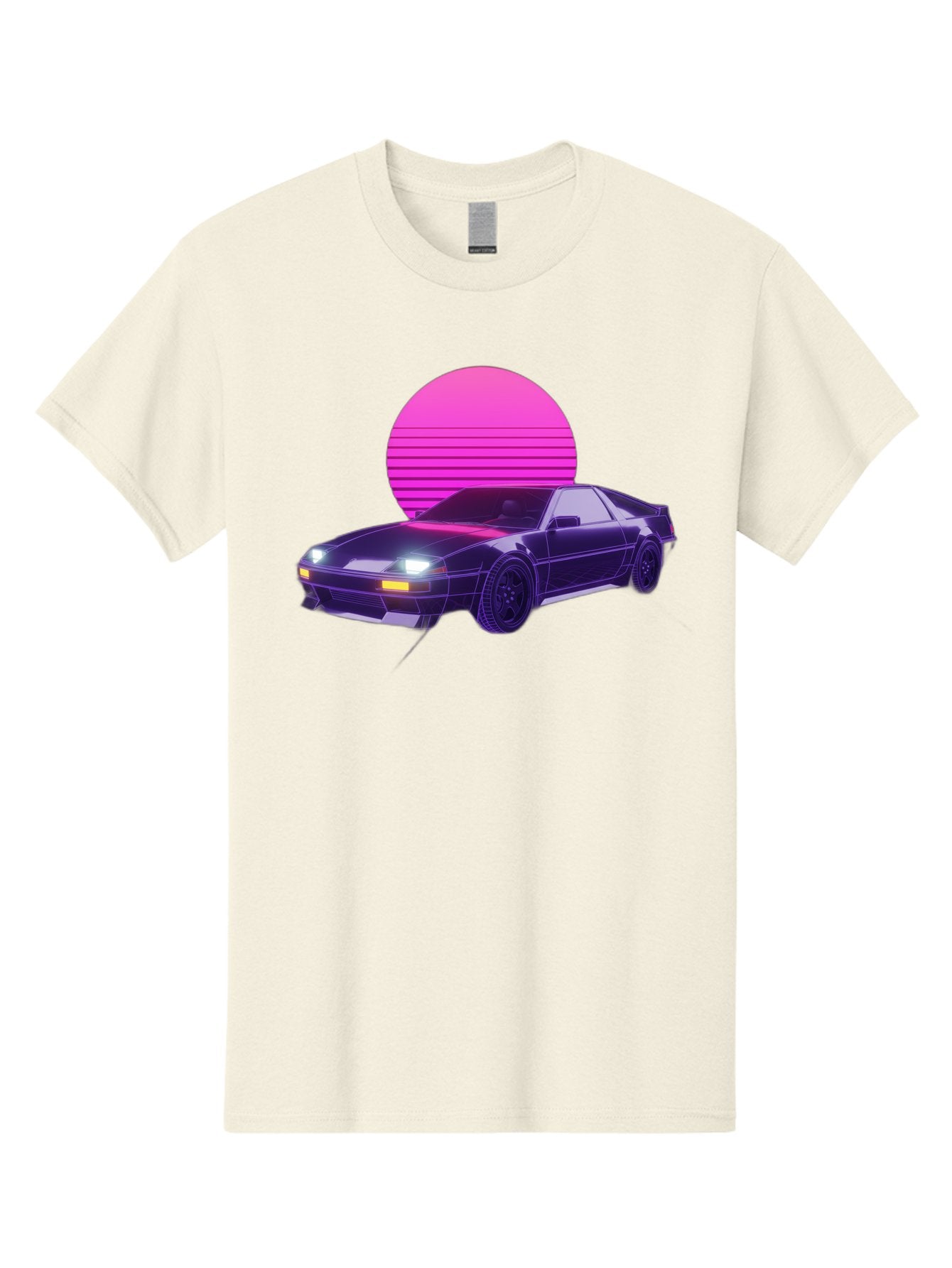 Delorean Men'S Graphic Tee, 100% Cotton, Comfortable Casual Summer Wear, Machine Washable, Delorean Dmc-12 Car, Retro Futuristic Design, Neon Lights, Synthwave Style, Vaporwave Aesthetic, Futuristic Vehicle, Sports Car Baa445 4