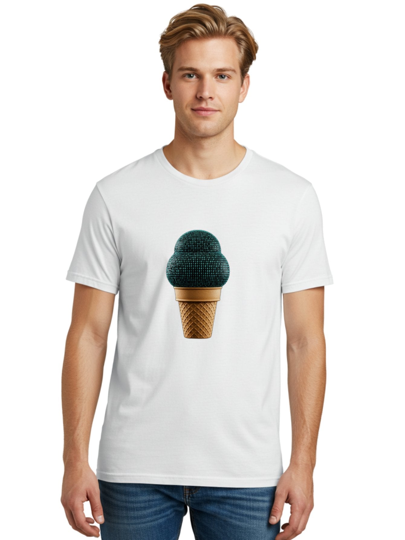 Disco-Ball-Ice-Cream Men'S Graphic Tee, 100% Cotton, Comfortable Casual Summer Wear, Machine Washable, Disco Ball Ice Cream, Luxury Ice Cream, Glamorous Dessert, Unique Ice Cream, Ice Cream Cone, Waffle Cone, Disco-Themed Treat, Baa451 16