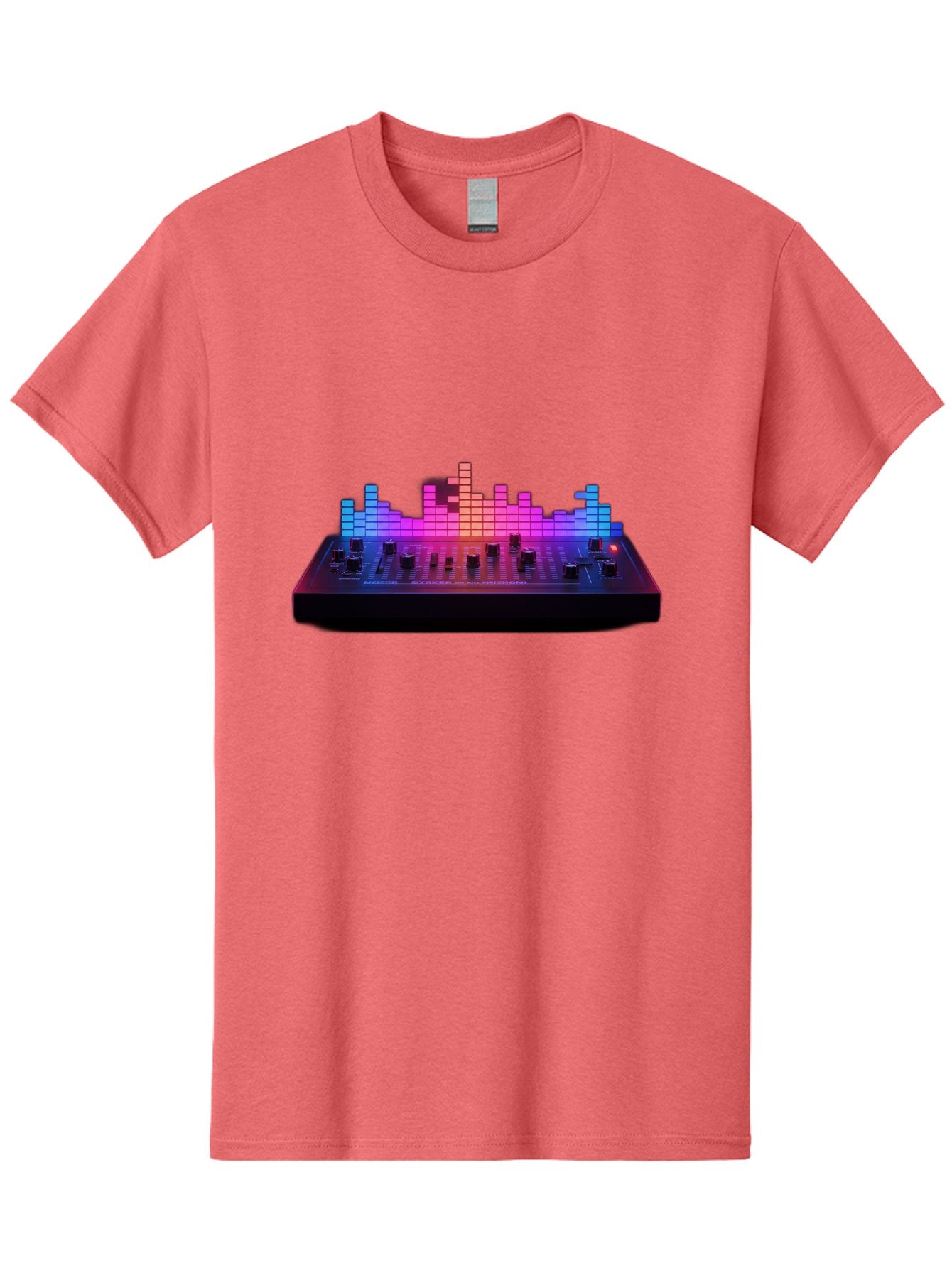 Dj-Controller Men'S Graphic Tee, 100% Cotton, Comfortable Casual Summer Wear, Machine Washable, Dj Equipment, Music Production, Sound Mixer, Audio Technology, Electronic Dance Music, Beat Matching, Dj Software, Music Creation, Sound Waves Baa453 15