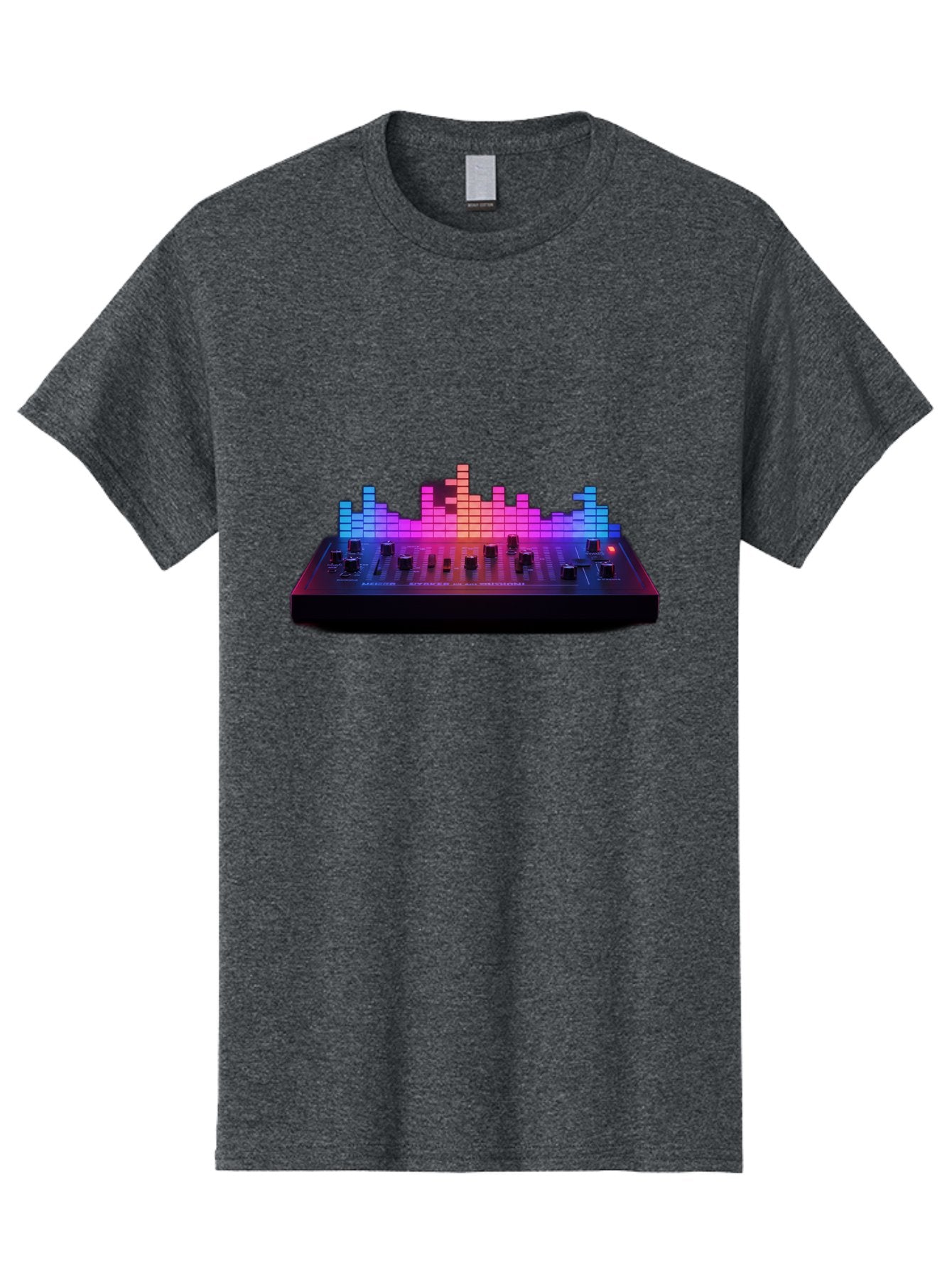 Dj-Controller Men'S Graphic Tee, 100% Cotton, Comfortable Casual Summer Wear, Machine Washable, Dj Equipment, Music Production, Sound Mixer, Audio Technology, Electronic Dance Music, Beat Matching, Dj Software, Music Creation, Sound Waves Baa453 7