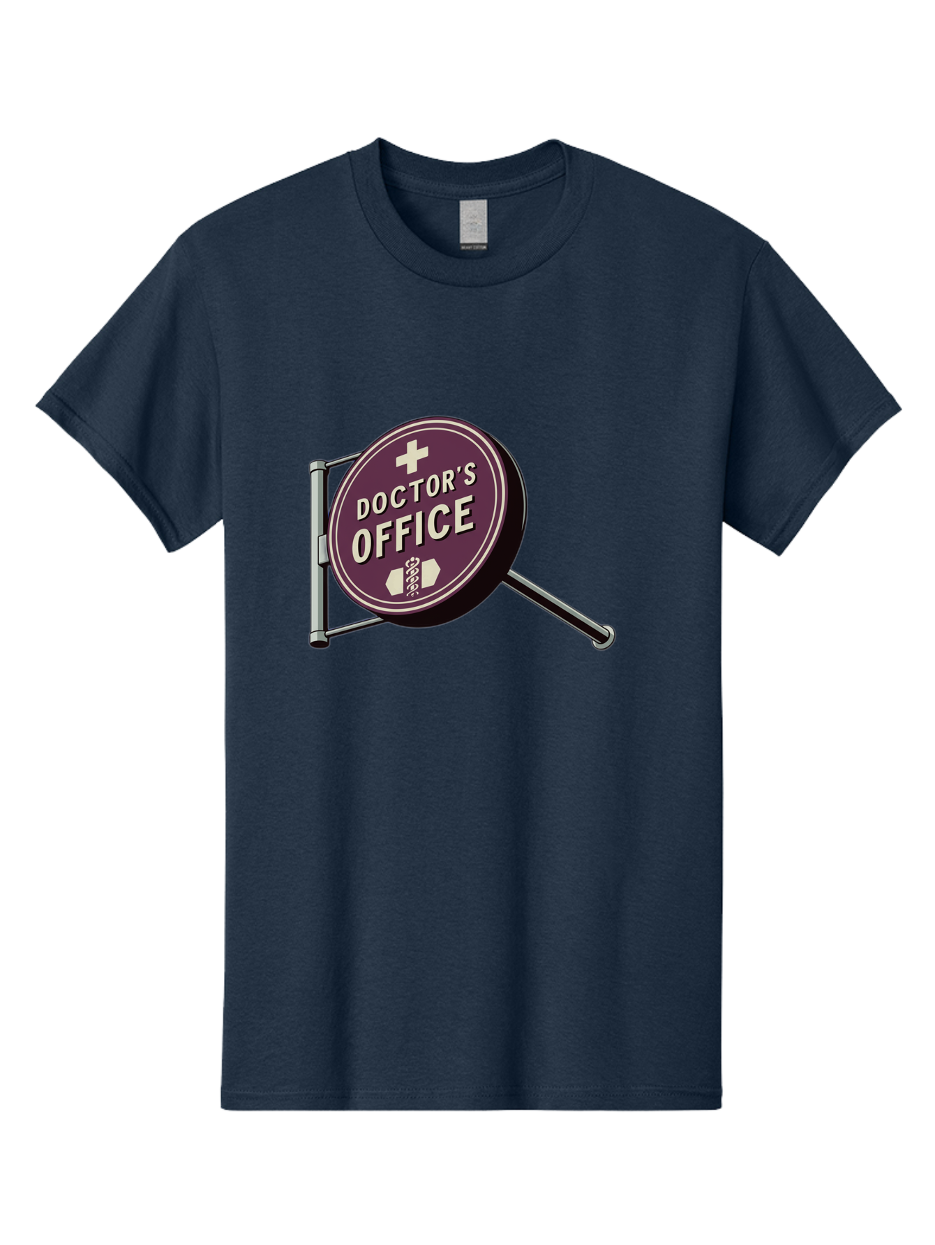 Doctor-S-Office-1 Men'S Graphic Tee, 100% Cotton, Comfortable Casual Summer Wear, Machine Washable, Doctor'S Office Sign, Medical Symbol, Healthcare Logo, Red Circle, White Cross, Snake Wrapped Around Staff, Medical Icons, Vintage Style Baa476 11