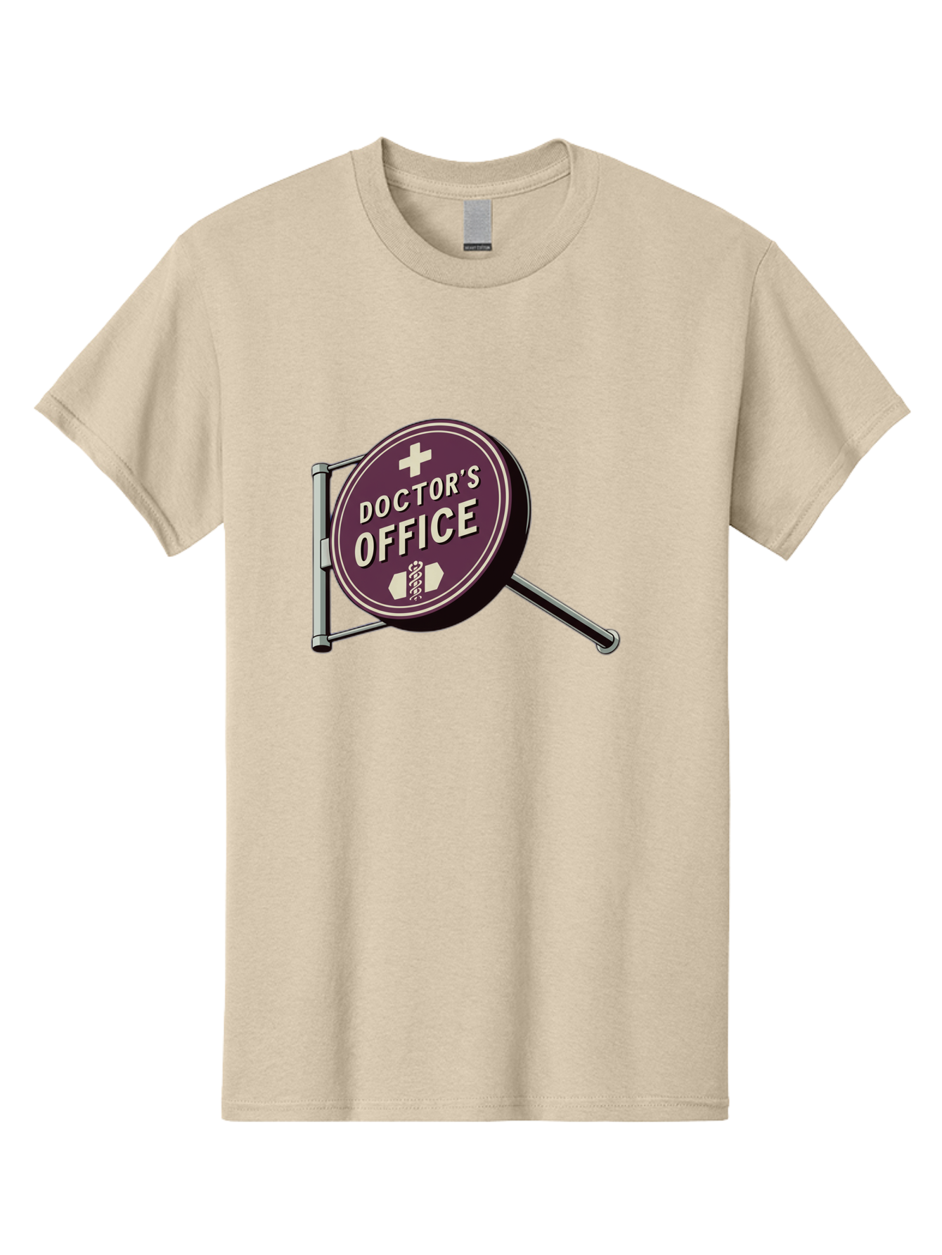 Doctor-S-Office-1 Men'S Graphic Tee, 100% Cotton, Comfortable Casual Summer Wear, Machine Washable, Doctor'S Office Sign, Medical Symbol, Healthcare Logo, Red Circle, White Cross, Snake Wrapped Around Staff, Medical Icons, Vintage Style Baa476 21