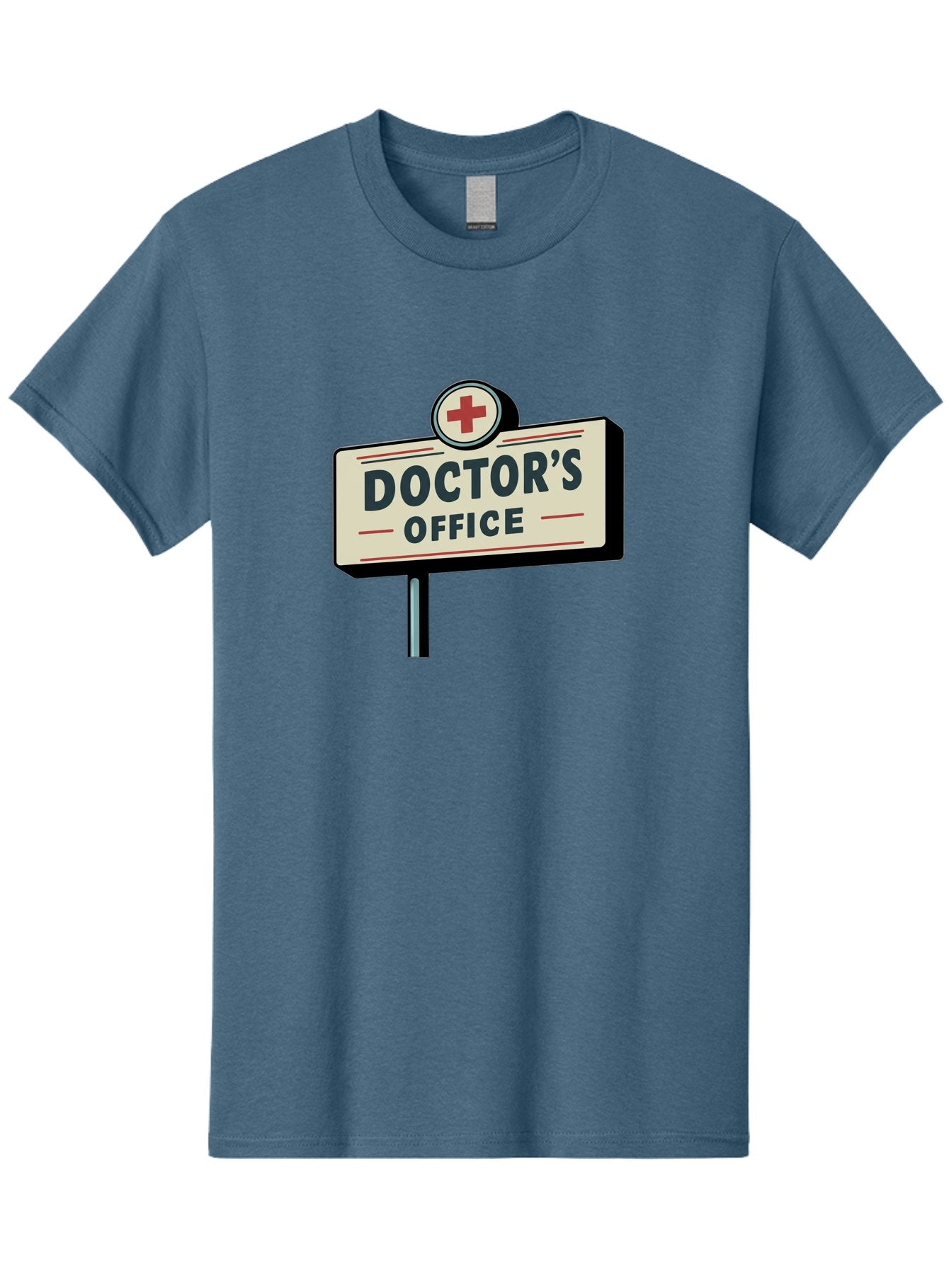 Doctor-S-Office-2 Men'S Graphic Tee, 100% Cotton, Comfortable Casual Summer Wear, Machine Washable, Doctor'S Office Sign, Medical Symbol, Red Cross, Healthcare Signage, Medical Office Indicator, Healthcare Services, Medical Facilities Baa477 15