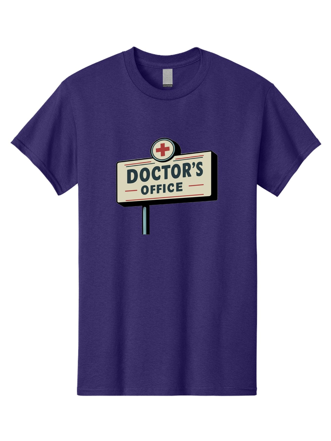 Doctor-S-Office-2 Men'S Graphic Tee, 100% Cotton, Comfortable Casual Summer Wear, Machine Washable, Doctor'S Office Sign, Medical Symbol, Red Cross, Healthcare Signage, Medical Office Indicator, Healthcare Services, Medical Facilities Baa477 8
