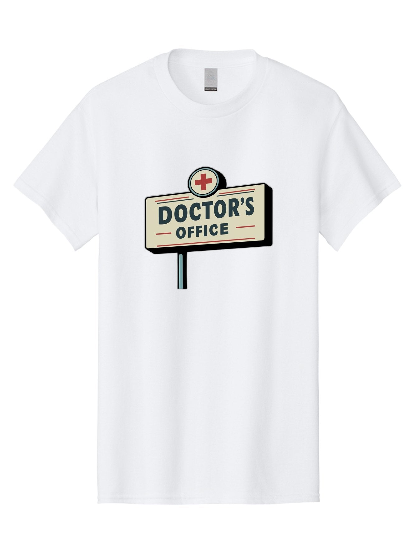 Doctor-S-Office-2 Men'S Graphic Tee, 100% Cotton, Comfortable Casual Summer Wear, Machine Washable, Doctor'S Office Sign, Medical Symbol, Red Cross, Healthcare Signage, Medical Office Indicator, Healthcare Services, Medical Facilities Baa477 9
