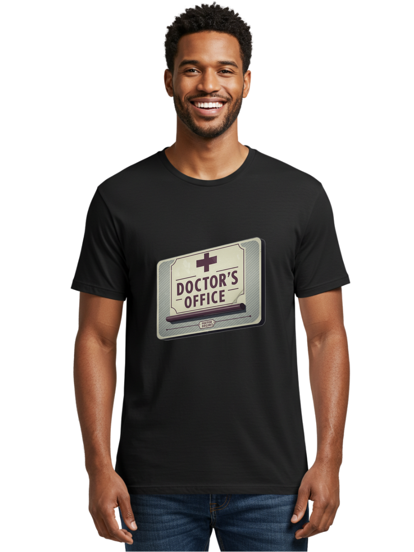 Doctor-S-Office-3 Men'S Graphic Tee, 100% Cotton, Comfortable Casual Summer Wear, Machine Washable, Doctor'S Office Sign, Medical Symbol, Medical Cross, Vintage Sign, Retro Style, Medical Signage, Healthcare Icon, Doctor'S Office, Tatort Deko Baa478 12