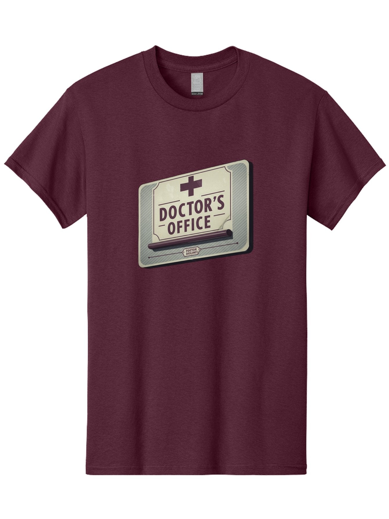 Doctor-S-Office-3 Men'S Graphic Tee, 100% Cotton, Comfortable Casual Summer Wear, Machine Washable, Doctor'S Office Sign, Medical Symbol, Medical Cross, Vintage Sign, Retro Style, Medical Signage, Healthcare Icon, Doctor'S Office, Tatort Deko Baa478