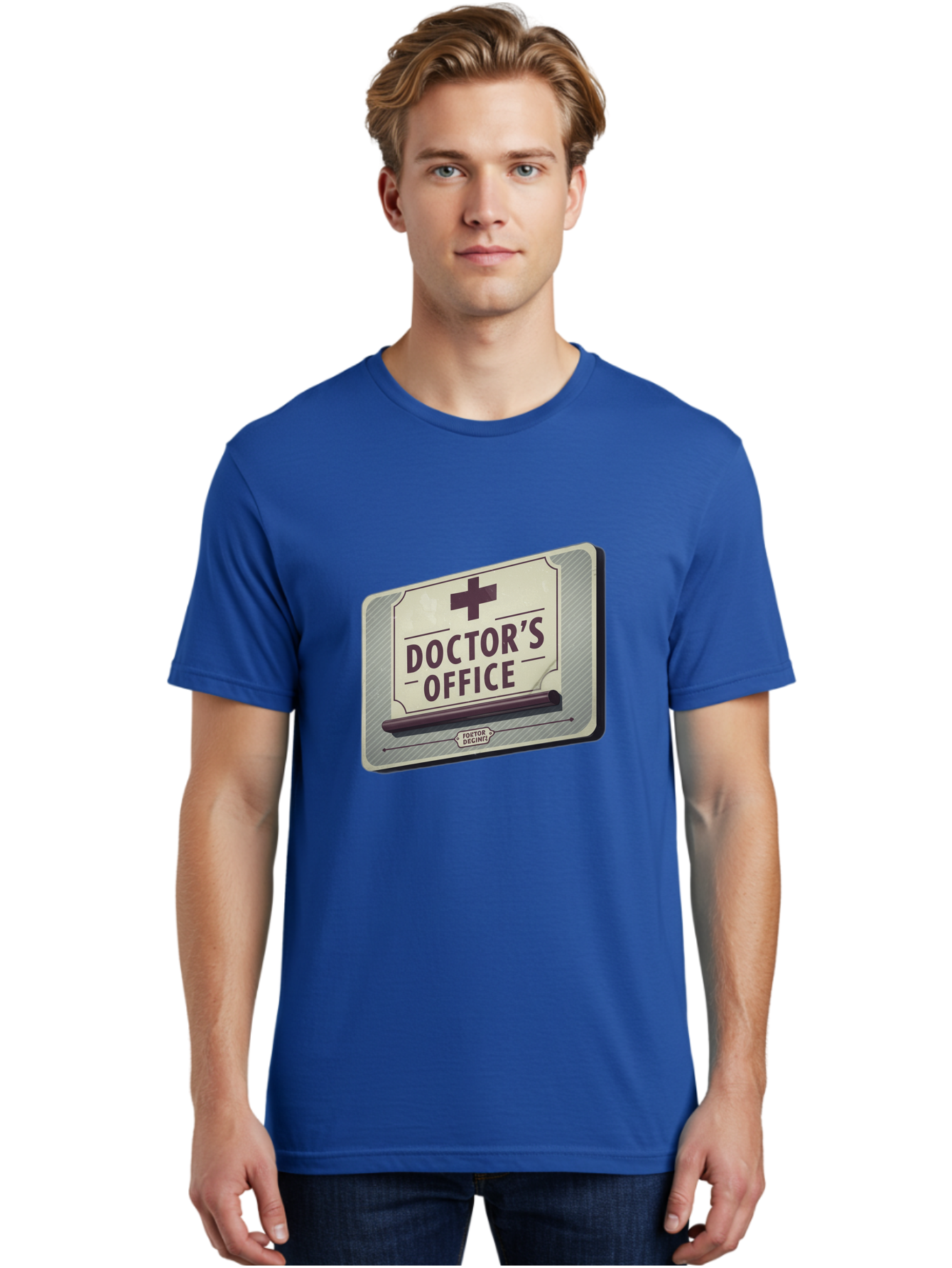 Doctor-S-Office-3 Men'S Graphic Tee, 100% Cotton, Comfortable Casual Summer Wear, Machine Washable, Doctor'S Office Sign, Medical Symbol, Medical Cross, Vintage Sign, Retro Style, Medical Signage, Healthcare Icon, Doctor'S Office, Tatort Deko Baa478 16