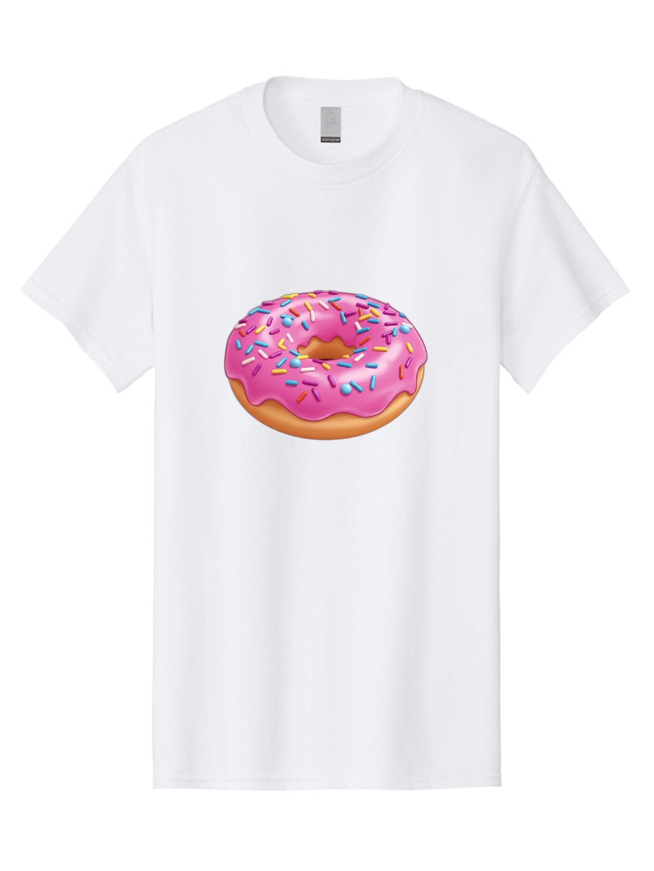 Donut-3 Men'S Graphic Tee, 100% Cotton, Comfortable Casual Summer Wear, Machine Washable, Pink Frosted Donut, Colorful Sprinkles, Sweet Treats, Baked Goods, Tasty Desserts, Donut With Sprinkles, Glazed Donut Baa497 14