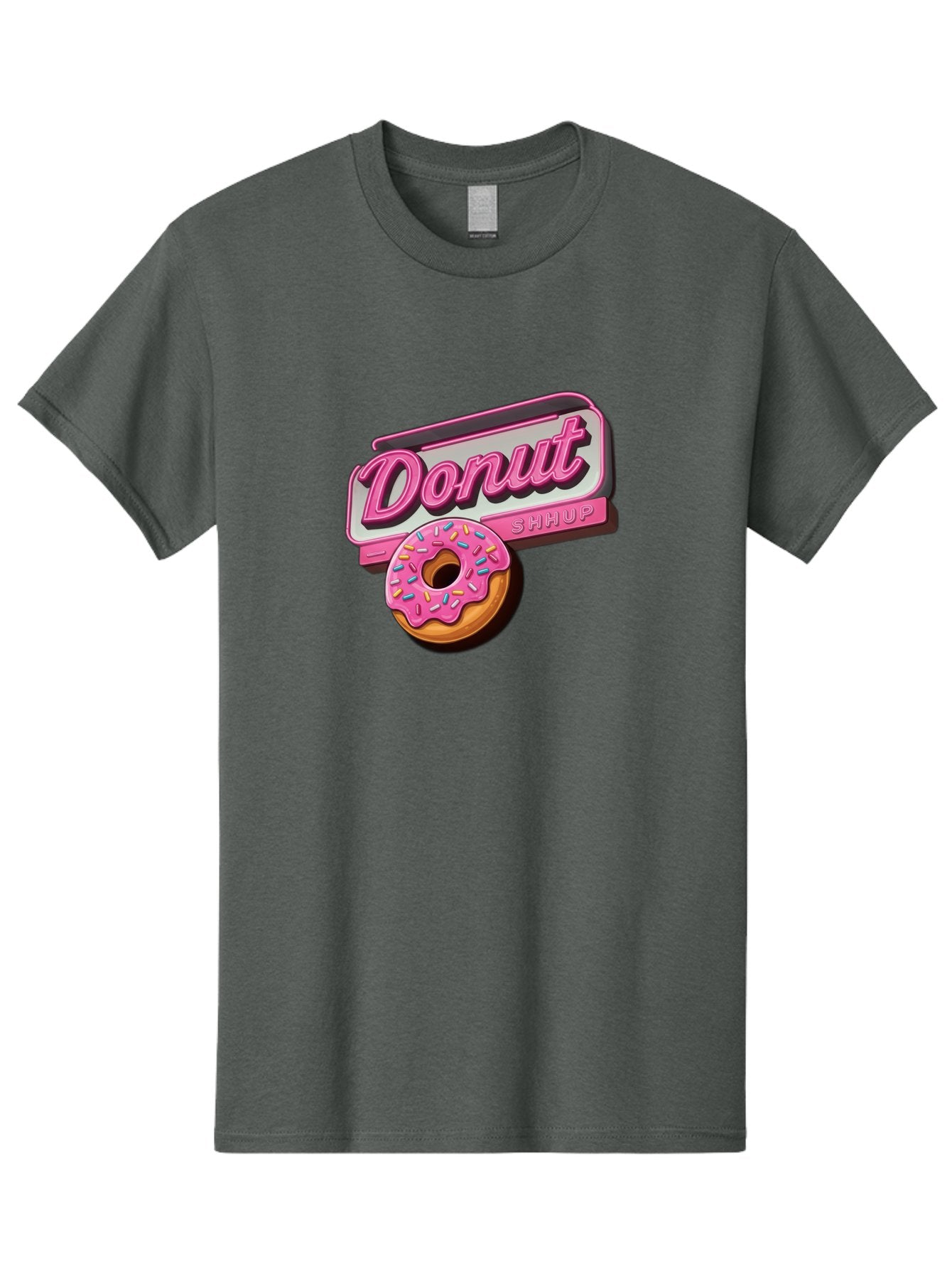Donut-5 Men'S Graphic Tee, 100% Cotton, Comfortable Casual Summer Wear, Machine Washable, Donut With Pink Glaze And Sprinkles, Donut Shop Sign, Sweet Treats, Bakery, Dessert, Colorful, Pastel, Tasty, Donut Lover, Treat Yourself Baa499 15