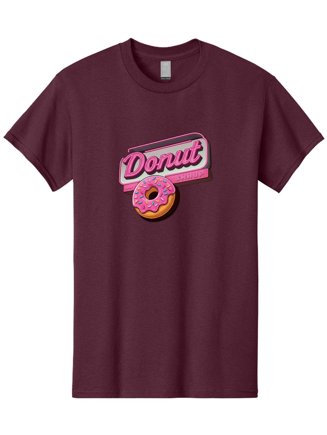 Donut-5 Men'S Graphic Tee, 100% Cotton, Comfortable Casual Summer Wear, Machine Washable, Donut With Pink Glaze And Sprinkles, Donut Shop Sign, Sweet Treats, Bakery, Dessert, Colorful, Pastel, Tasty, Donut Lover, Treat Yourself Baa499 13
