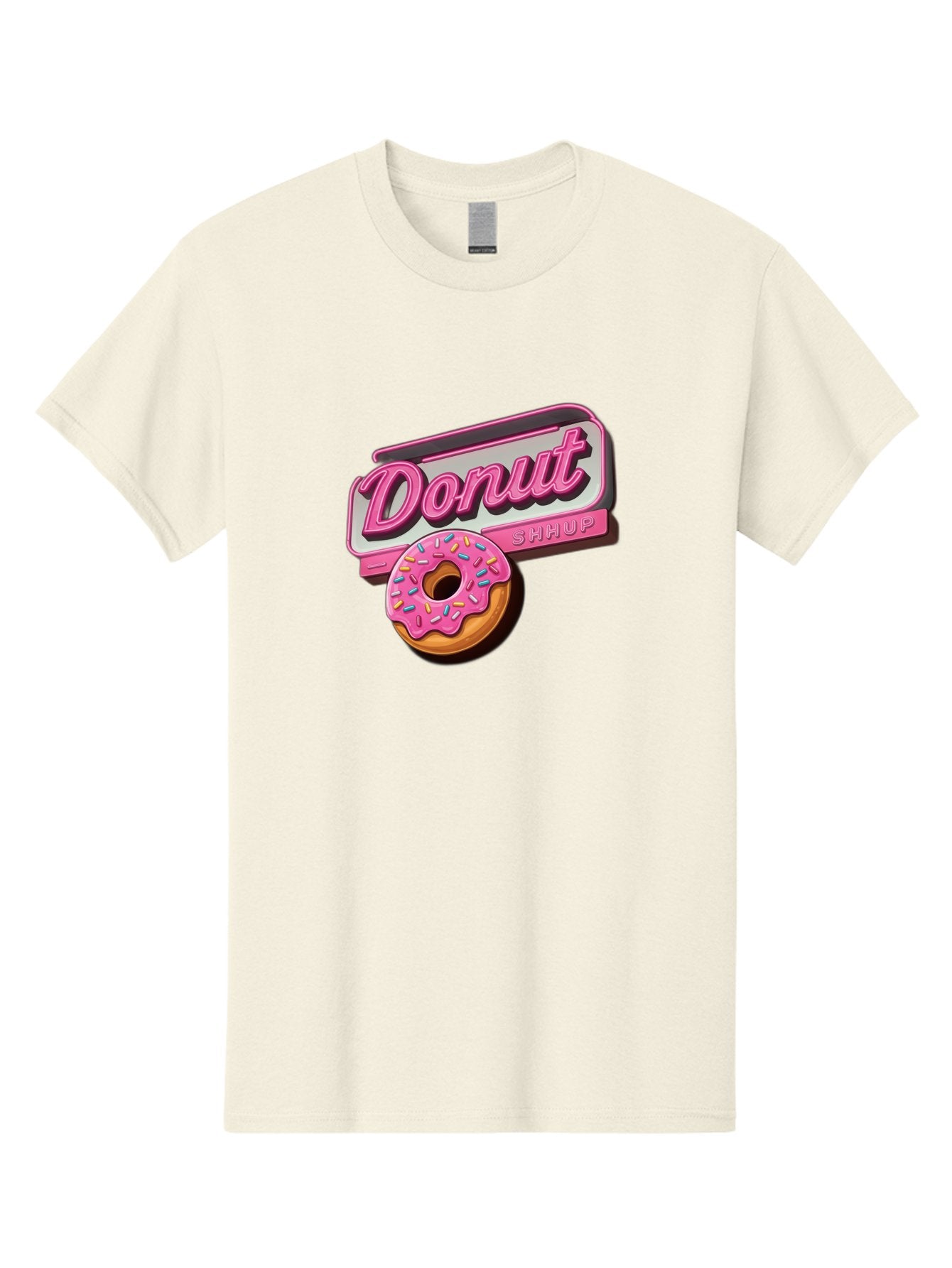 Donut-5 Men'S Graphic Tee, 100% Cotton, Comfortable Casual Summer Wear, Machine Washable, Donut With Pink Glaze And Sprinkles, Donut Shop Sign, Sweet Treats, Bakery, Dessert, Colorful, Pastel, Tasty, Donut Lover, Treat Yourself Baa499 8
