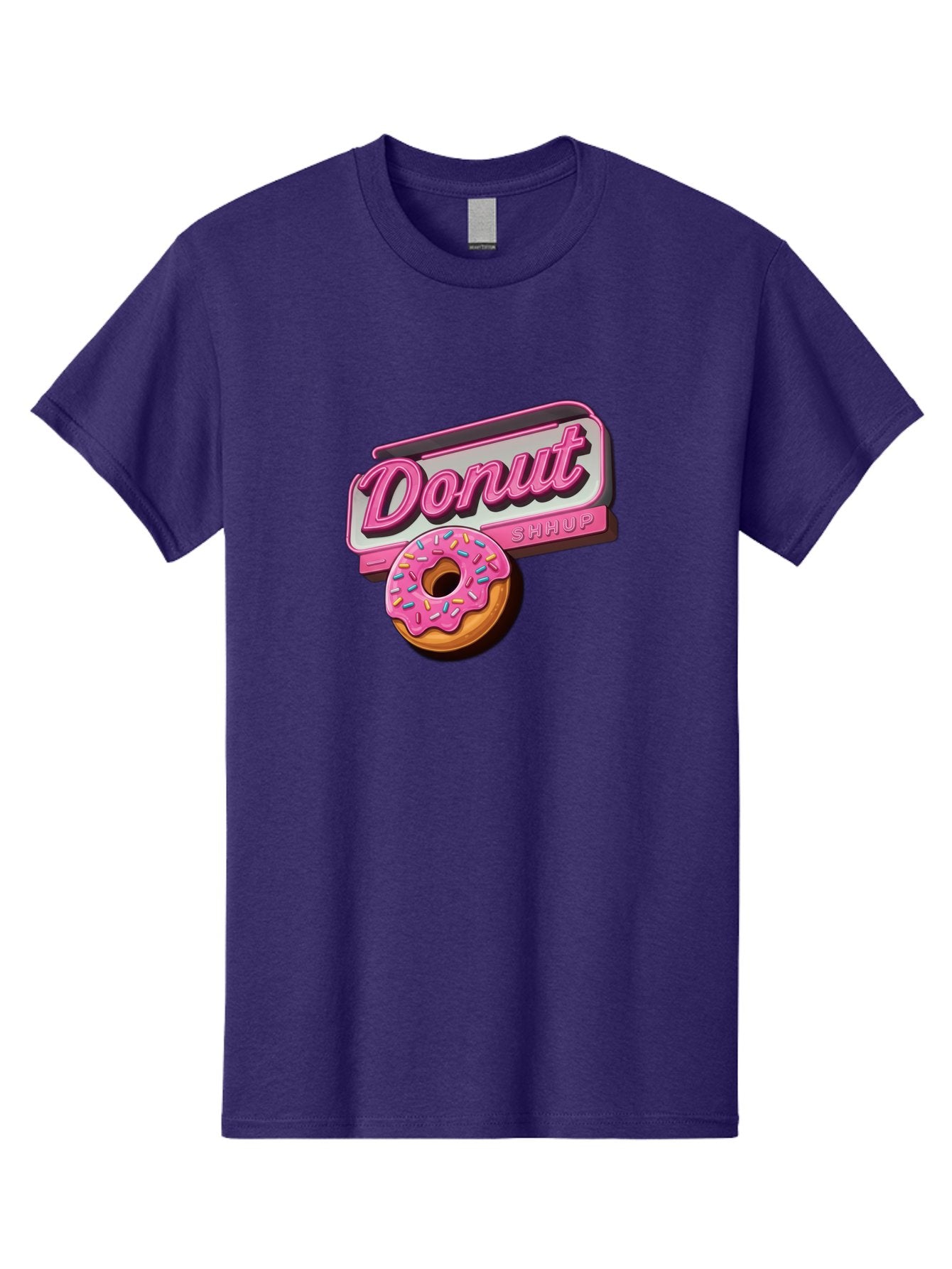 Donut-5 Men'S Graphic Tee, 100% Cotton, Comfortable Casual Summer Wear, Machine Washable, Donut With Pink Glaze And Sprinkles, Donut Shop Sign, Sweet Treats, Bakery, Dessert, Colorful, Pastel, Tasty, Donut Lover, Treat Yourself Baa499 7