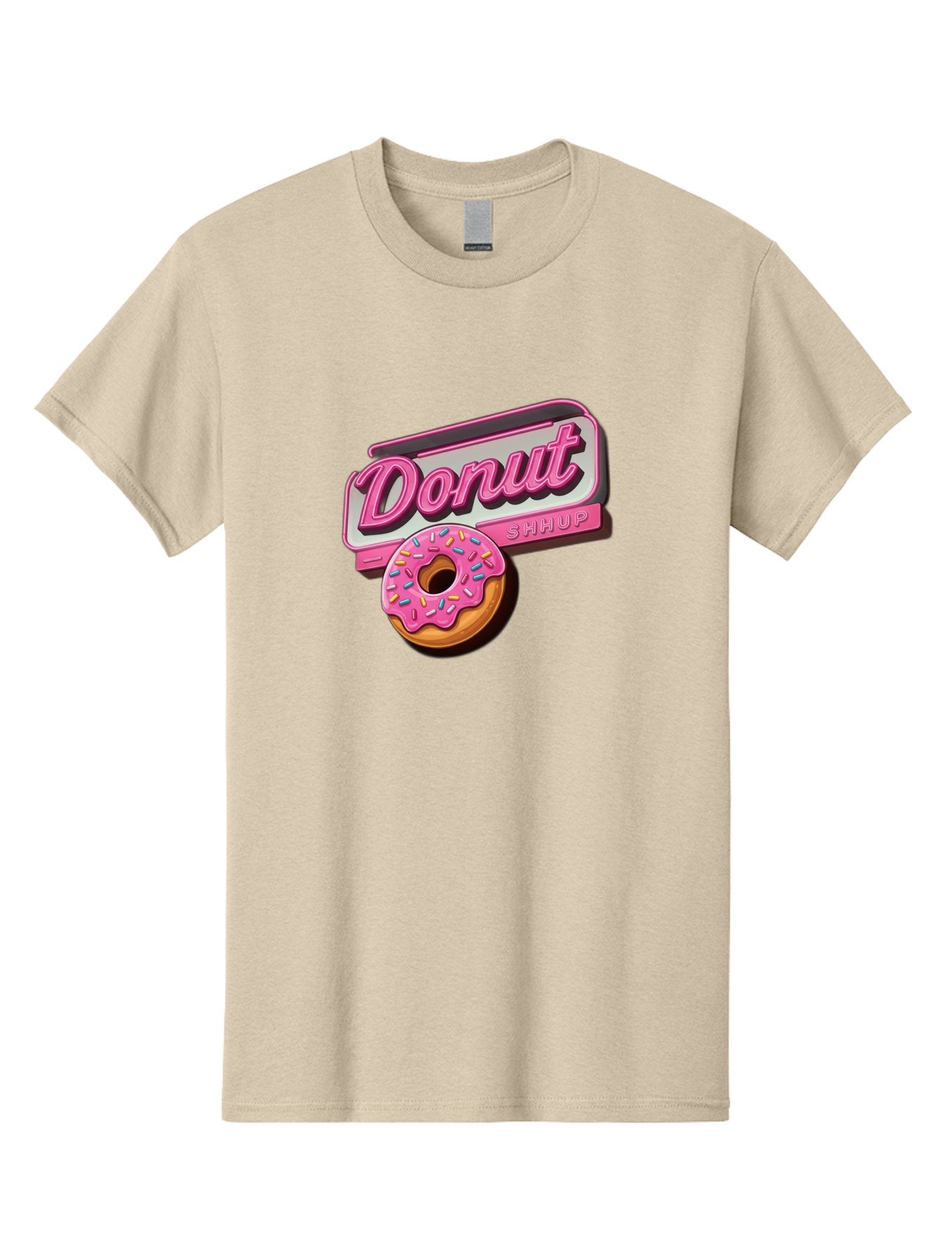 Donut-5 Men'S Graphic Tee, 100% Cotton, Comfortable Casual Summer Wear, Machine Washable, Donut With Pink Glaze And Sprinkles, Donut Shop Sign, Sweet Treats, Bakery, Dessert, Colorful, Pastel, Tasty, Donut Lover, Treat Yourself Baa499 11