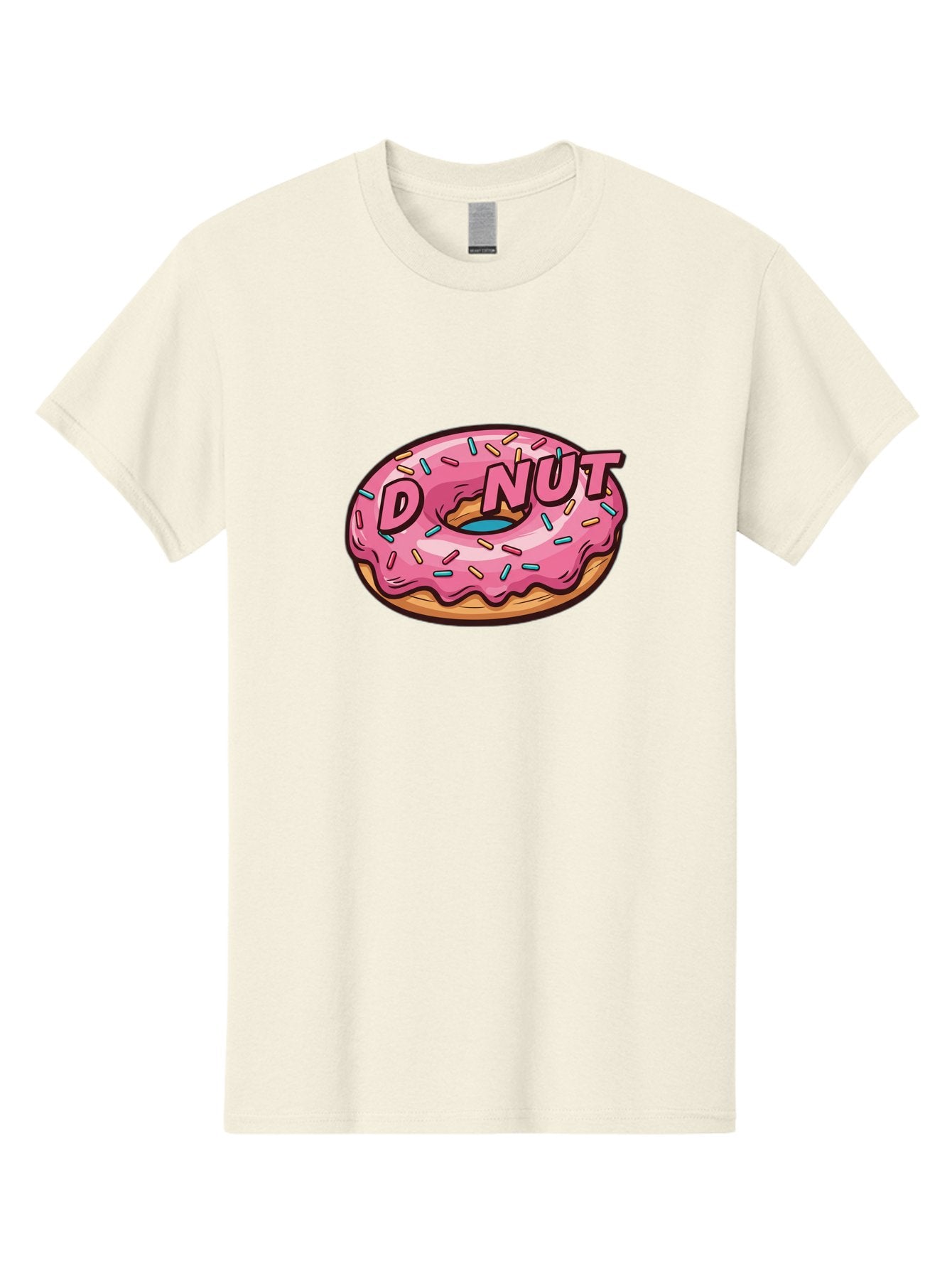 Donut-6 Men'S Graphic Tee, 100% Cotton, Comfortable Casual Summer Wear, Machine Washable, Pink Frosted Donut, Colorful Sprinkles, Sweet Treat, Baked Goods, Donut Shop, Tasty Dessert, Cartoon Style, Glazed Donut, Sprinkle Donut Baa500 4