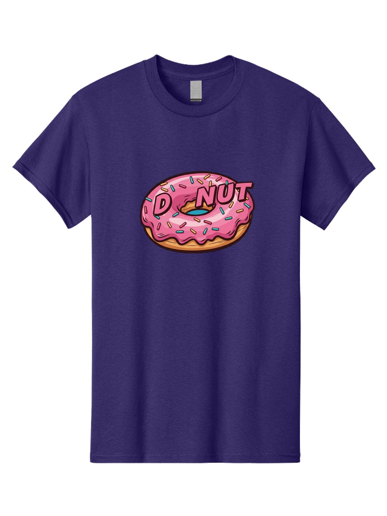 Donut-6 Men'S Graphic Tee, 100% Cotton, Comfortable Casual Summer Wear, Machine Washable, Pink Frosted Donut, Colorful Sprinkles, Sweet Treat, Baked Goods, Donut Shop, Tasty Dessert, Cartoon Style, Glazed Donut, Sprinkle Donut Baa500 13