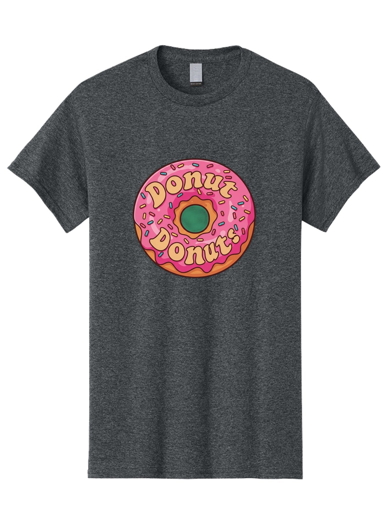 Donut-Donuts Men'S Graphic Tee, 100% Cotton, Comfortable Casual Summer Wear, Machine Washable, Pink Frosted Donut, Donut Shop, Sweet Treats, Baked Goods, Colorful Sprinkles, Tasty Pastry, Donut Lovers, Dessert Delight, Tasty Donut Baa505 6
