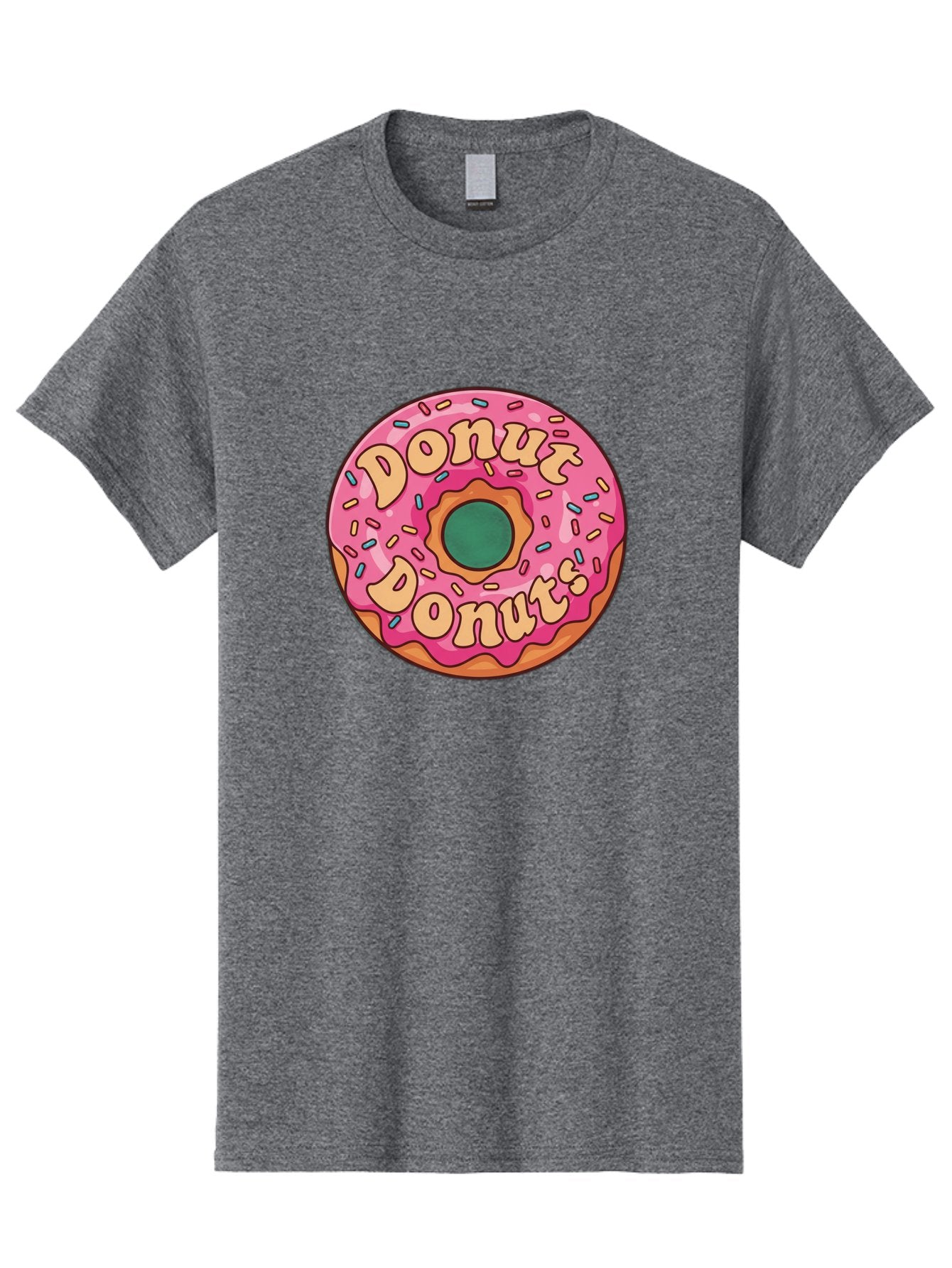 Donut-Donuts Men'S Graphic Tee, 100% Cotton, Comfortable Casual Summer Wear, Machine Washable, Pink Frosted Donut, Donut Shop, Sweet Treats, Baked Goods, Colorful Sprinkles, Tasty Pastry, Donut Lovers, Dessert Delight, Tasty Donut Baa505 14