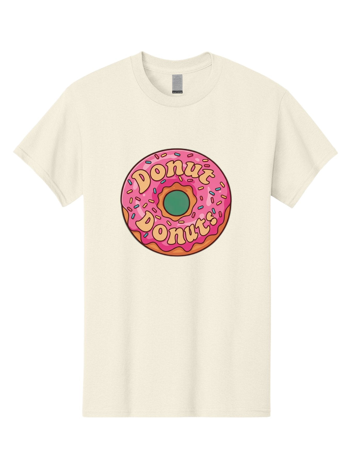Donut-Donuts Men'S Graphic Tee, 100% Cotton, Comfortable Casual Summer Wear, Machine Washable, Pink Frosted Donut, Donut Shop, Sweet Treats, Baked Goods, Colorful Sprinkles, Tasty Pastry, Donut Lovers, Dessert Delight, Tasty Donut Baa505 10