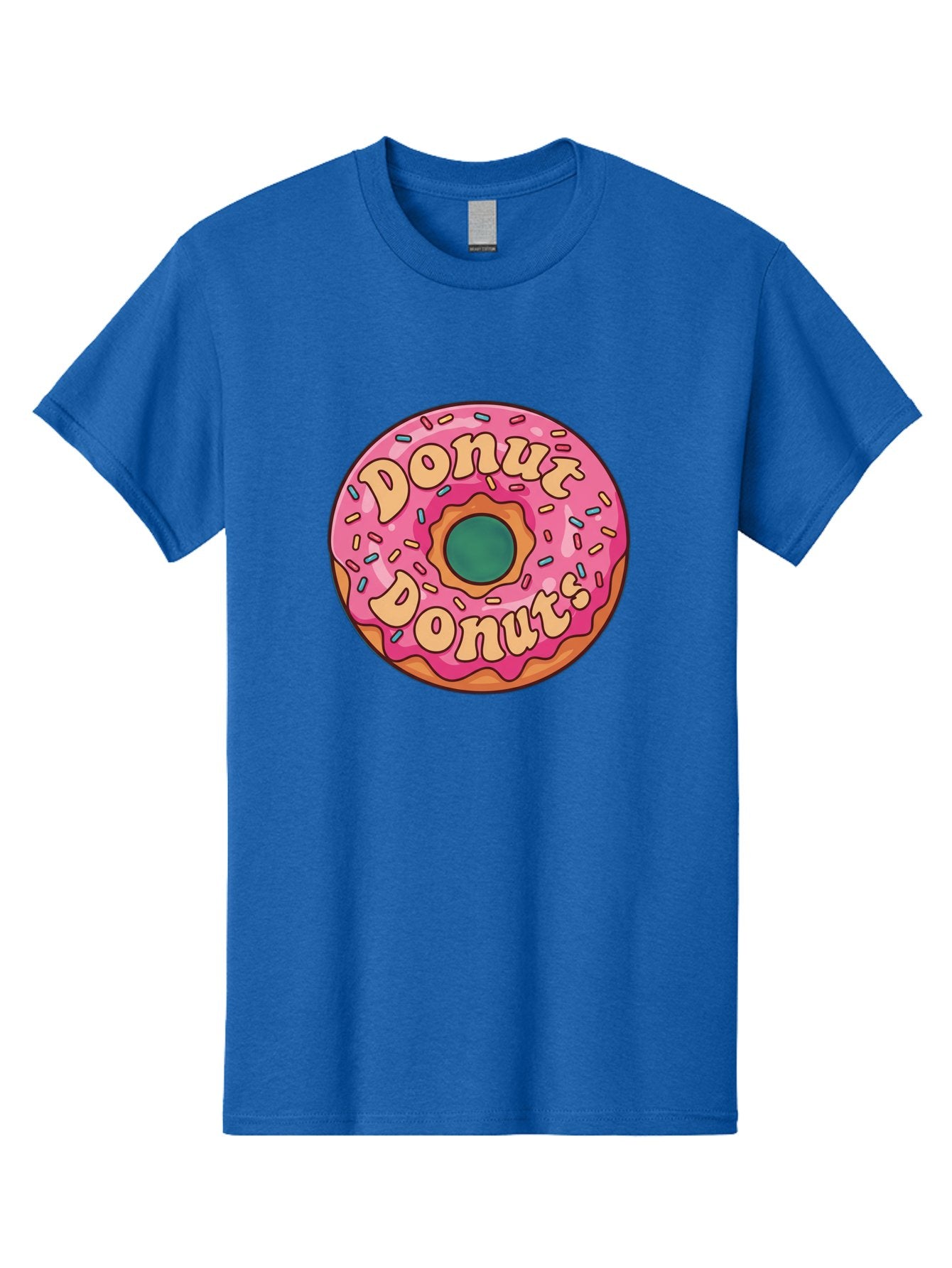Donut-Donuts Men'S Graphic Tee, 100% Cotton, Comfortable Casual Summer Wear, Machine Washable, Pink Frosted Donut, Donut Shop, Sweet Treats, Baked Goods, Colorful Sprinkles, Tasty Pastry, Donut Lovers, Dessert Delight, Tasty Donut Baa505 8