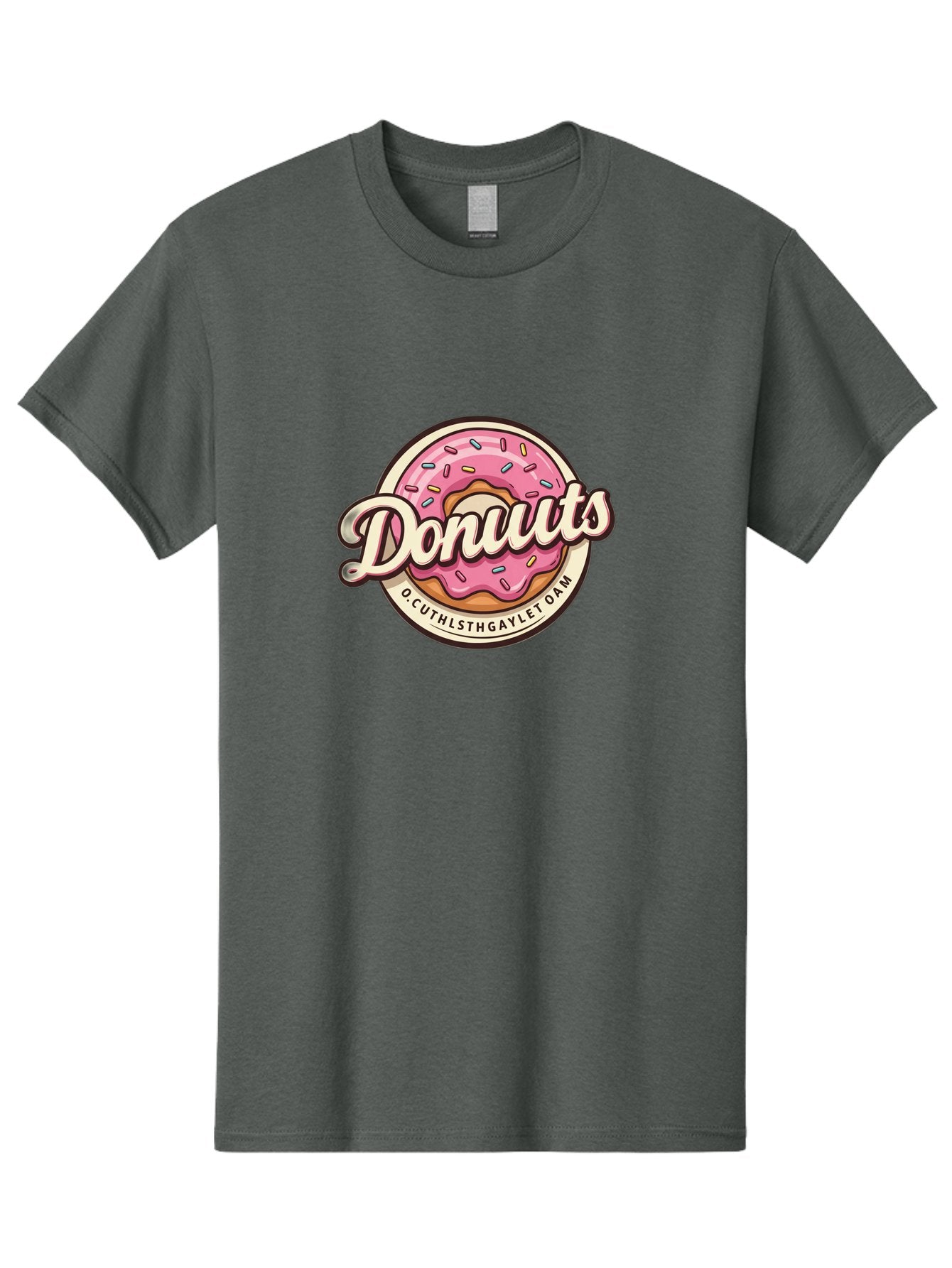 Donuts-2 Men'S Graphic Tee, 100% Cotton, Comfortable Casual Summer Wear, Machine Washable, Pink Frosted Donut, Sprinkles, Sweet Treats, Dessert, Baked Goods, Tasty Pastry, Colorful, Donuts, Whimsical Design, Playful Typography, Fun Food Baa520 5