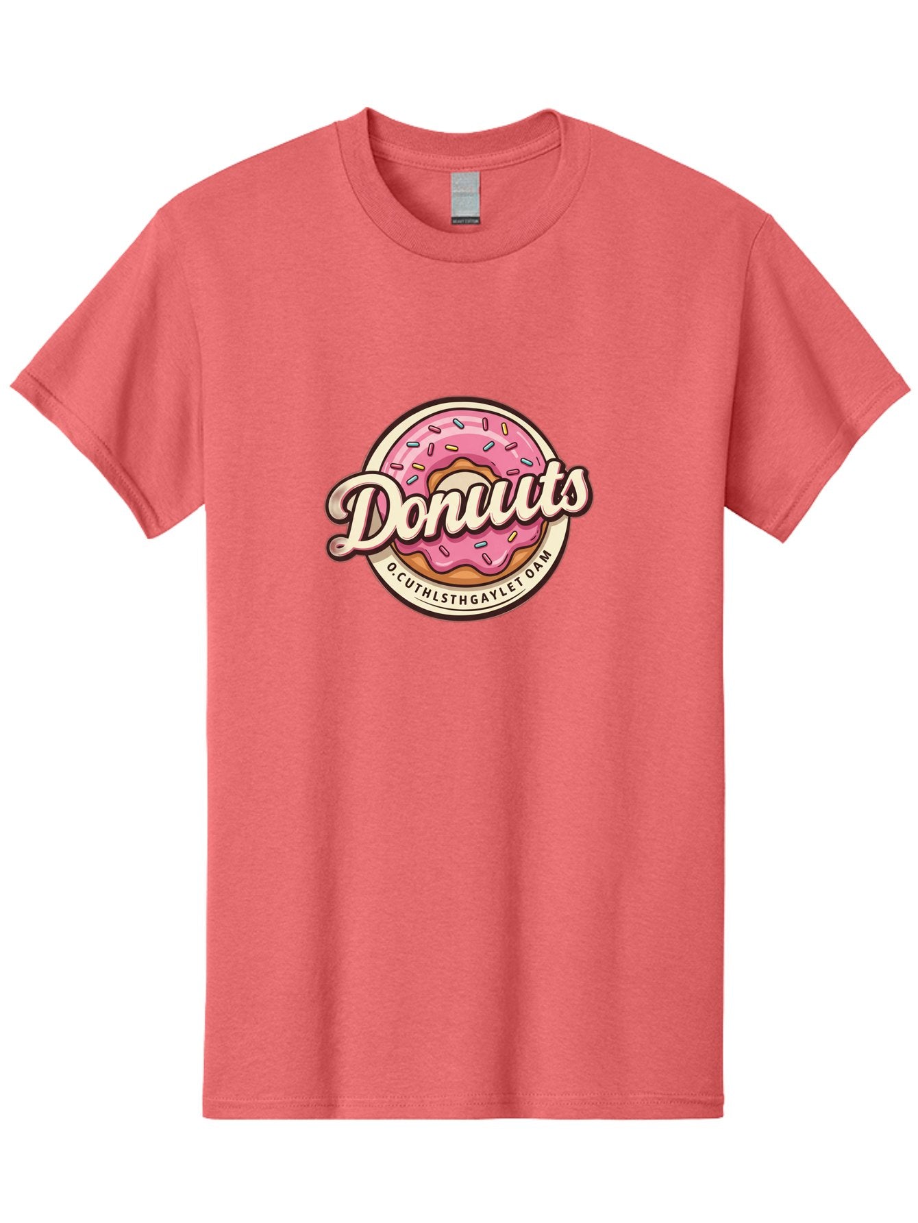 Donuts-2 Men'S Graphic Tee, 100% Cotton, Comfortable Casual Summer Wear, Machine Washable, Pink Frosted Donut, Sprinkles, Sweet Treats, Dessert, Baked Goods, Tasty Pastry, Colorful, Donuts, Whimsical Design, Playful Typography, Fun Food Baa520 9