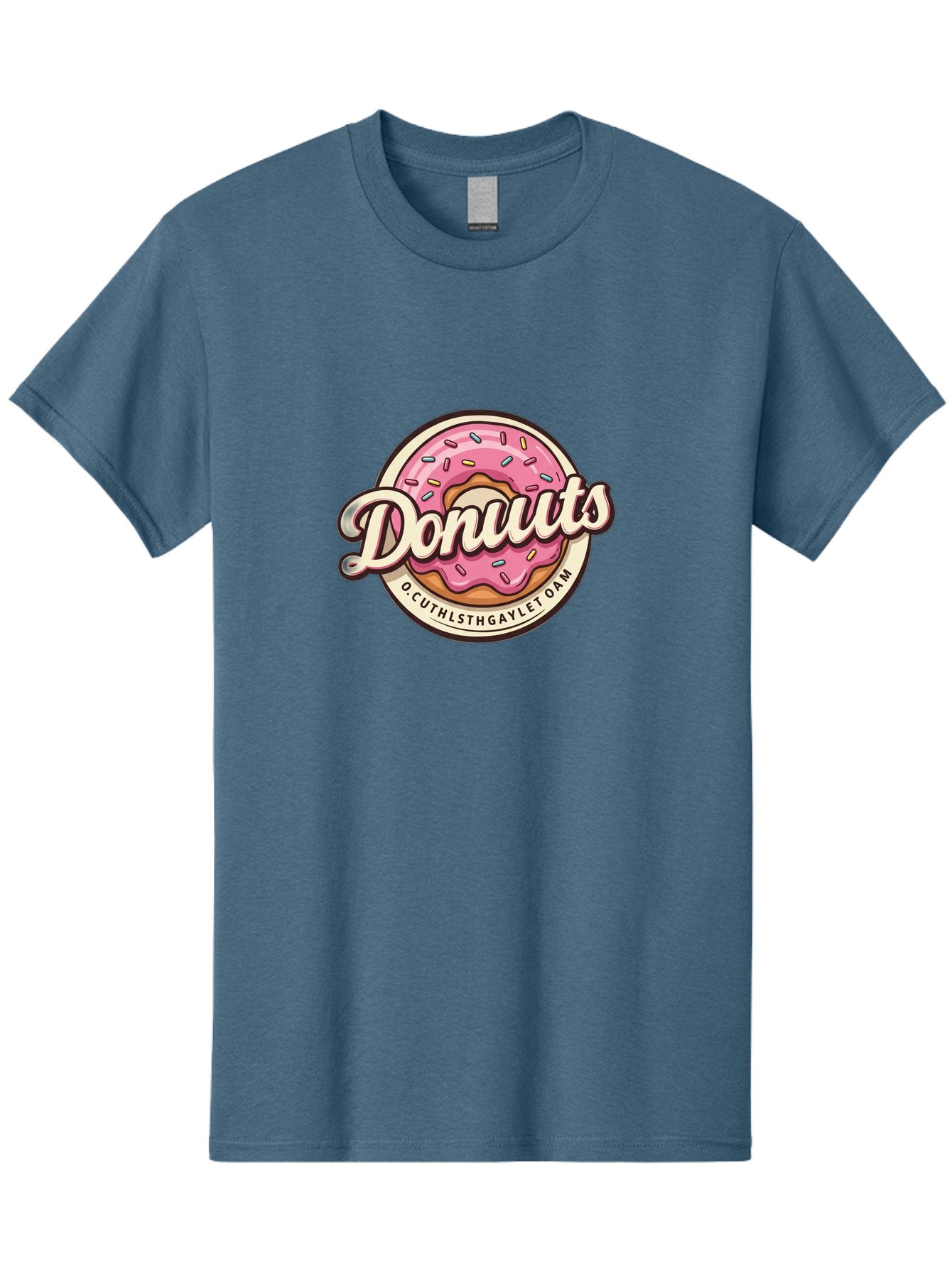 Donuts-2 Men'S Graphic Tee, 100% Cotton, Comfortable Casual Summer Wear, Machine Washable, Pink Frosted Donut, Sprinkles, Sweet Treats, Dessert, Baked Goods, Tasty Pastry, Colorful, Donuts, Whimsical Design, Playful Typography, Fun Food Baa520 6