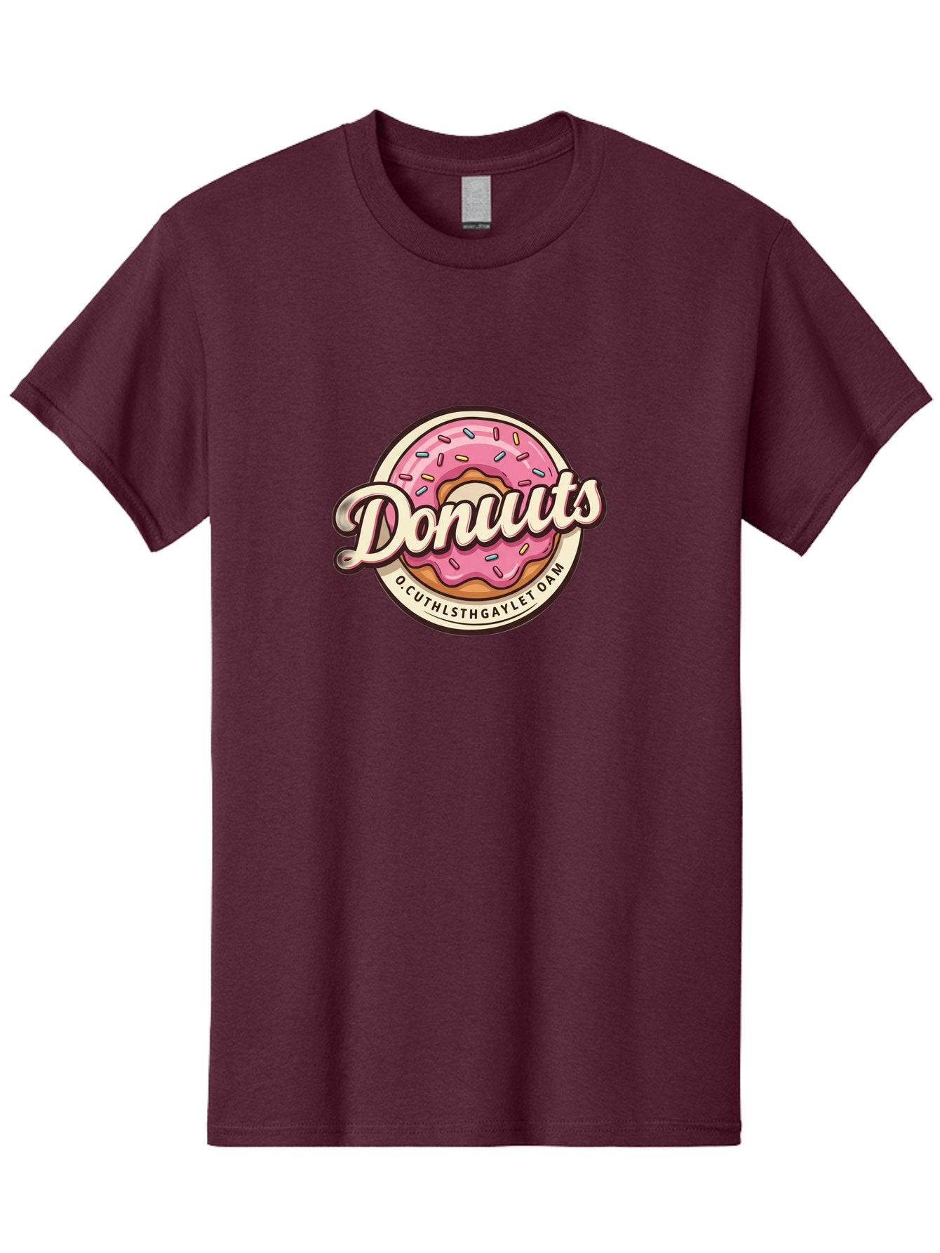 Donuts-2 Men'S Graphic Tee, 100% Cotton, Comfortable Casual Summer Wear, Machine Washable, Pink Frosted Donut, Sprinkles, Sweet Treats, Dessert, Baked Goods, Tasty Pastry, Colorful, Donuts, Whimsical Design, Playful Typography, Fun Food Baa520 13