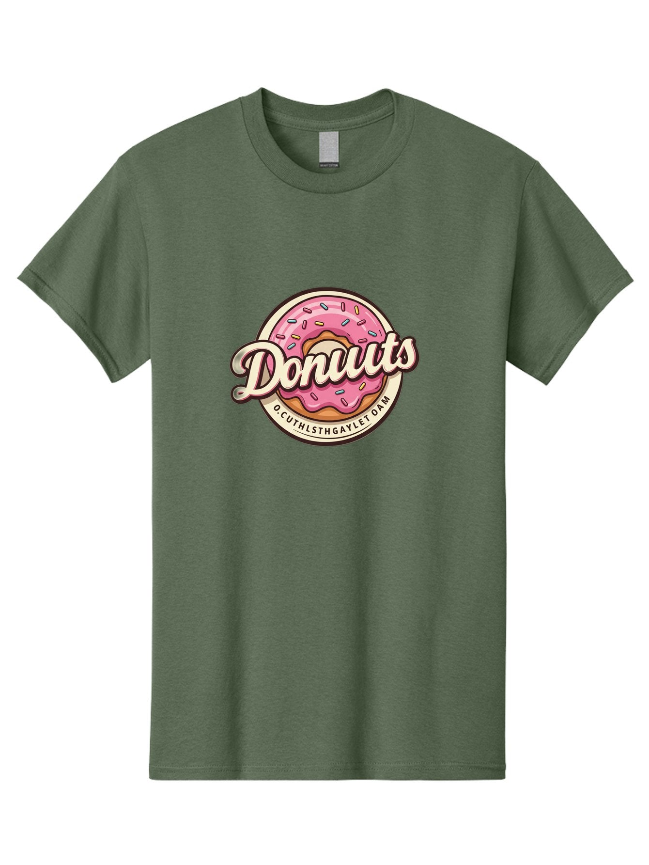 Donuts-2 Men'S Graphic Tee, 100% Cotton, Comfortable Casual Summer Wear, Machine Washable, Pink Frosted Donut, Sprinkles, Sweet Treats, Dessert, Baked Goods, Tasty Pastry, Colorful, Donuts, Whimsical Design, Playful Typography, Fun Food Baa520 7
