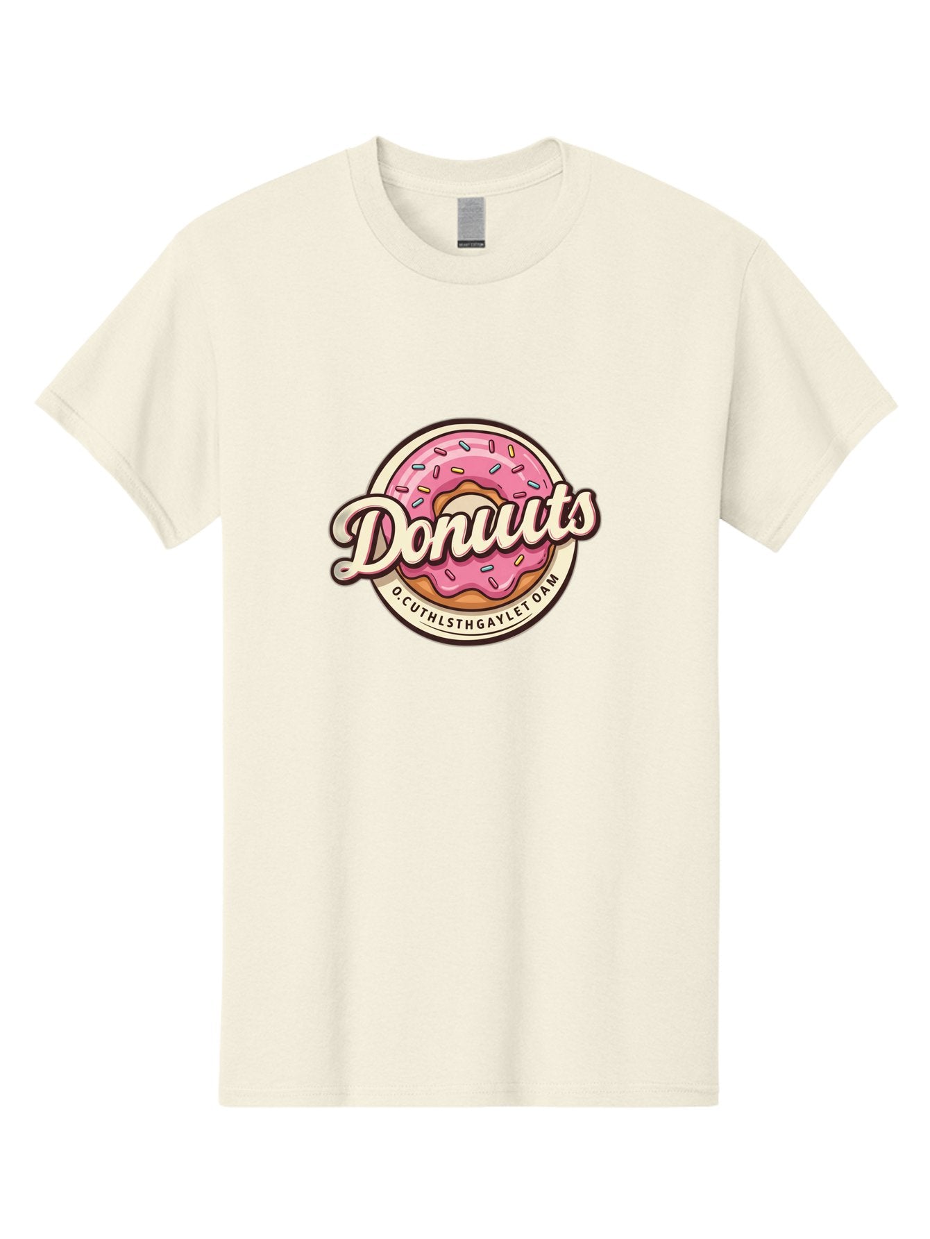 Donuts-2 Men'S Graphic Tee, 100% Cotton, Comfortable Casual Summer Wear, Machine Washable, Pink Frosted Donut, Sprinkles, Sweet Treats, Dessert, Baked Goods, Tasty Pastry, Colorful, Donuts, Whimsical Design, Playful Typography, Fun Food Baa520 10