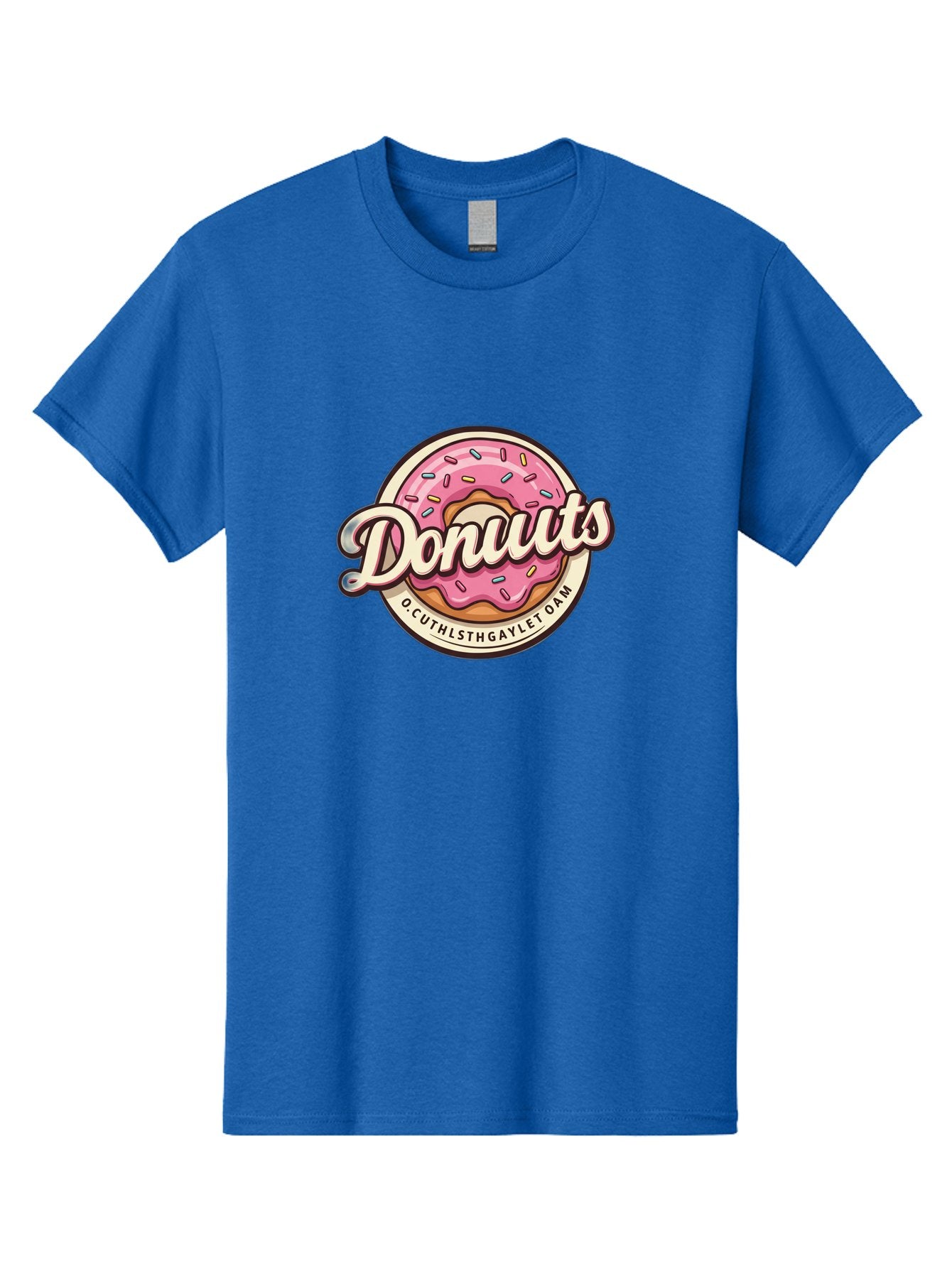 Donuts-2 Men'S Graphic Tee, 100% Cotton, Comfortable Casual Summer Wear, Machine Washable, Pink Frosted Donut, Sprinkles, Sweet Treats, Dessert, Baked Goods, Tasty Pastry, Colorful, Donuts, Whimsical Design, Playful Typography, Fun Food Baa520 15