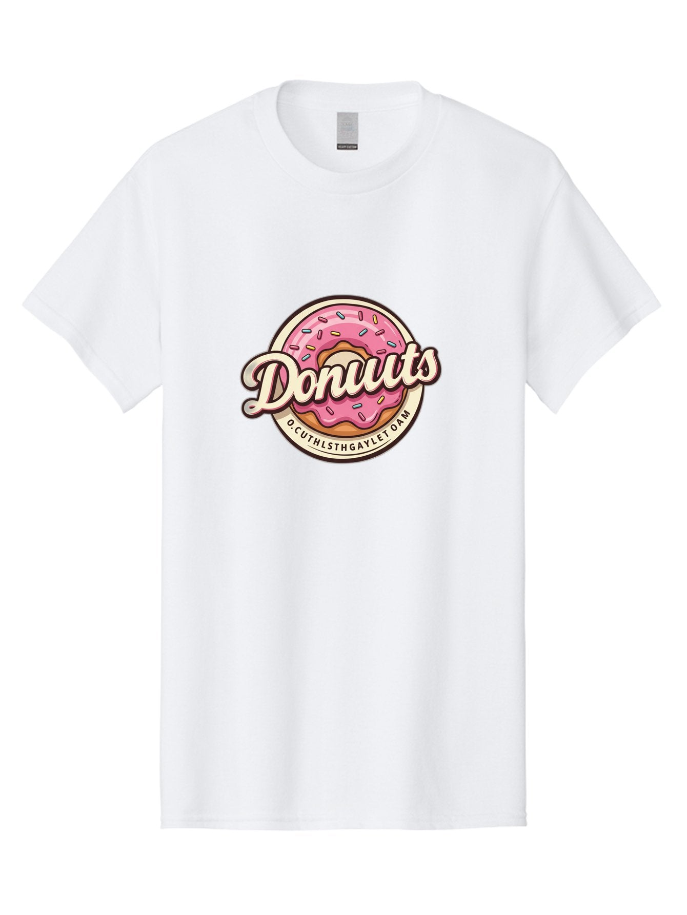 Donuts-2 Men'S Graphic Tee, 100% Cotton, Comfortable Casual Summer Wear, Machine Washable, Pink Frosted Donut, Sprinkles, Sweet Treats, Dessert, Baked Goods, Tasty Pastry, Colorful, Donuts, Whimsical Design, Playful Typography, Fun Food Baa520 12