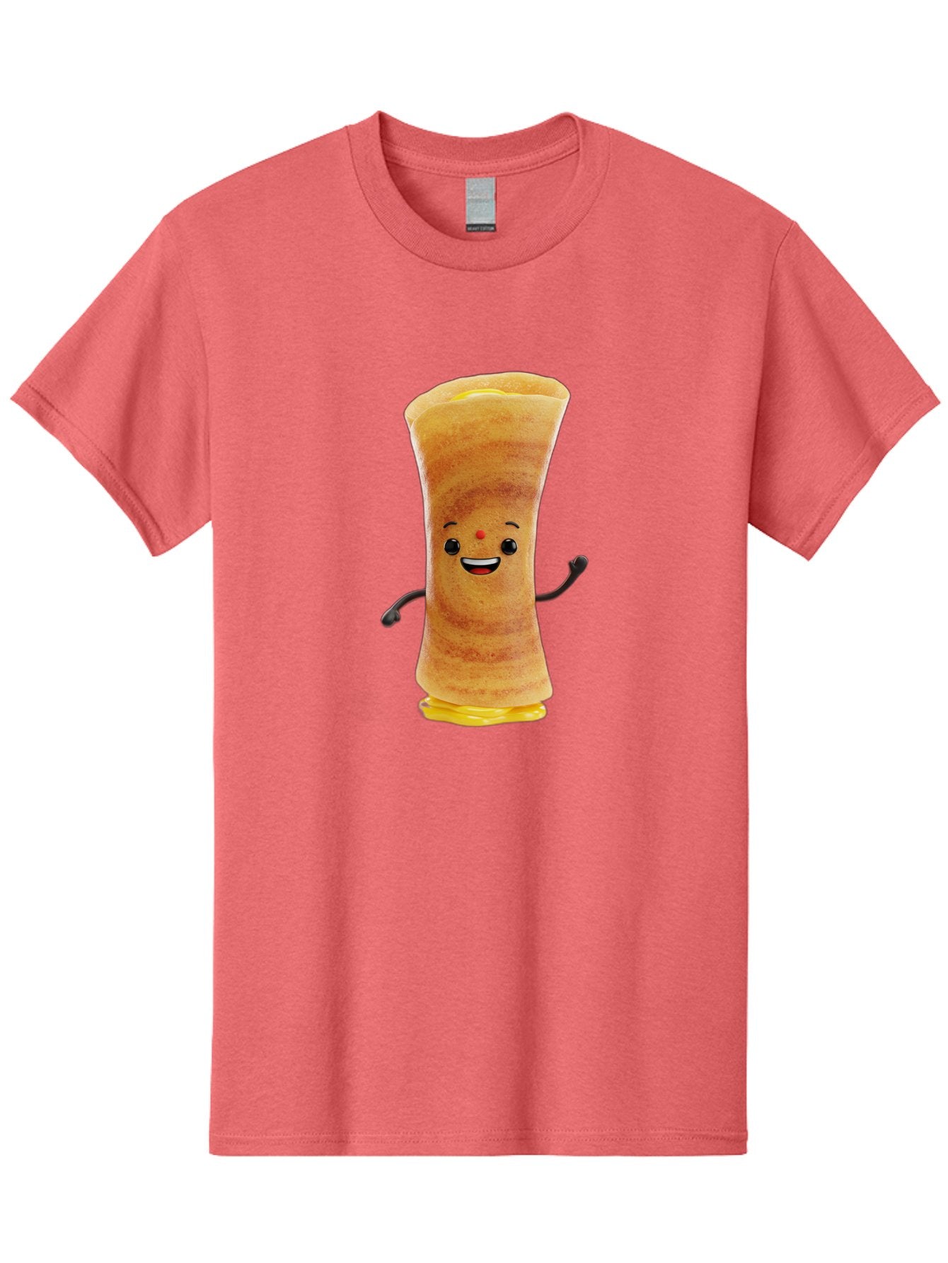 Dosa-Baby Men'S Graphic Tee, 100% Cotton, Comfortable Casual Summer Wear, Machine Washable, Indian Dessert, Jalebi Character, Cartoon Jalebi, Indian Sweet, Orange Treat, Smiling Jalebi, Crispy Dessert, Festive Food, Sweet Delight, Happy Food Baa537 8