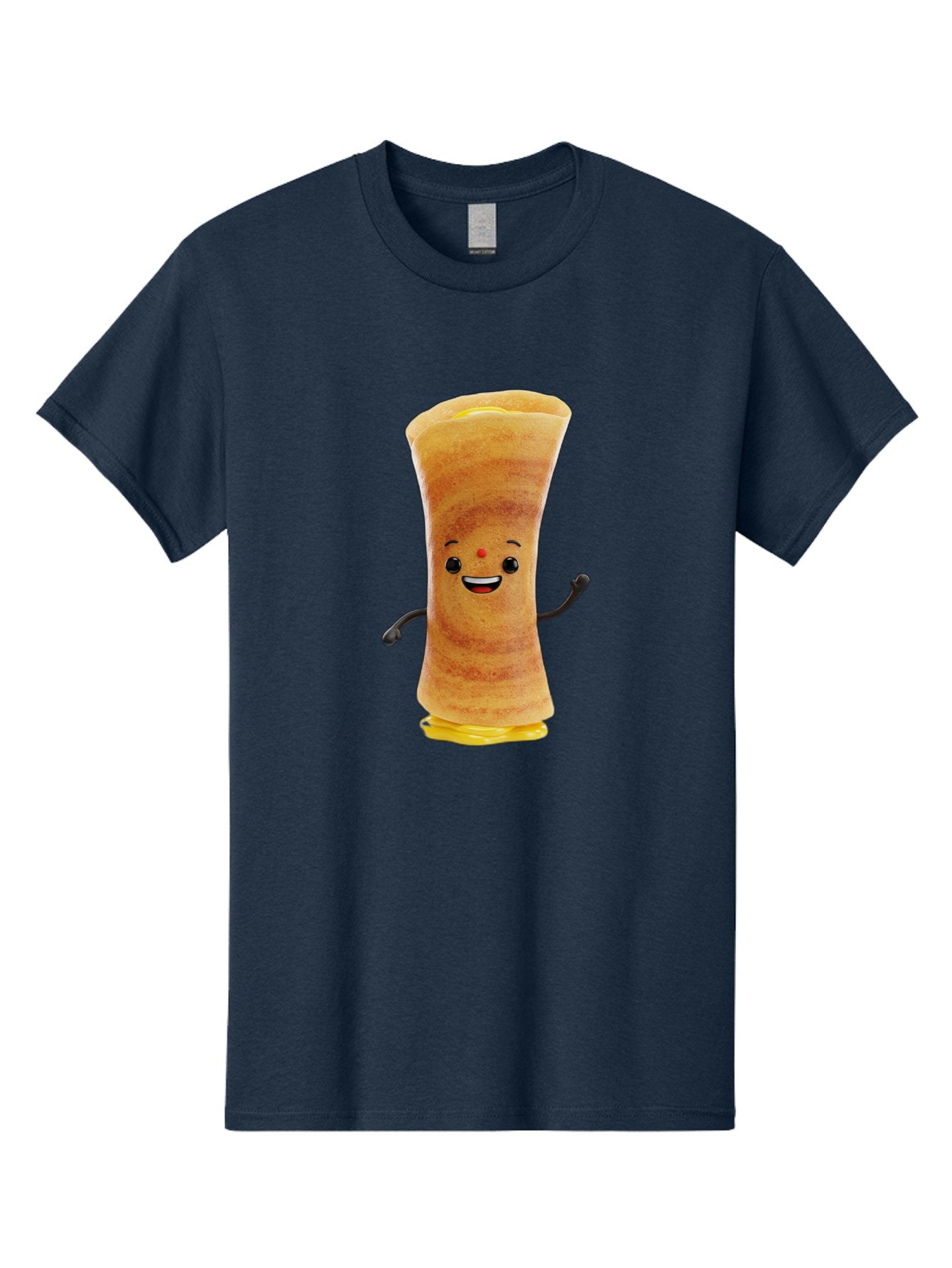 Dosa-Baby Men'S Graphic Tee, 100% Cotton, Comfortable Casual Summer Wear, Machine Washable, Indian Dessert, Jalebi Character, Cartoon Jalebi, Indian Sweet, Orange Treat, Smiling Jalebi, Crispy Dessert, Festive Food, Sweet Delight, Happy Food Baa537 5