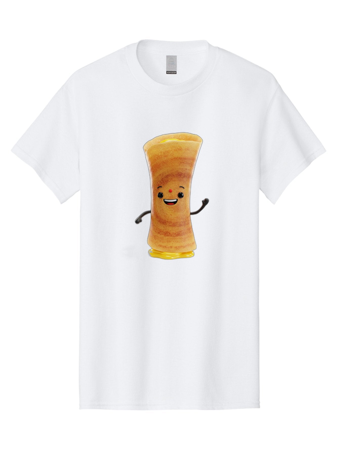 Dosa-Baby Men'S Graphic Tee, 100% Cotton, Comfortable Casual Summer Wear, Machine Washable, Indian Dessert, Jalebi Character, Cartoon Jalebi, Indian Sweet, Orange Treat, Smiling Jalebi, Crispy Dessert, Festive Food, Sweet Delight, Happy Food Baa537 14