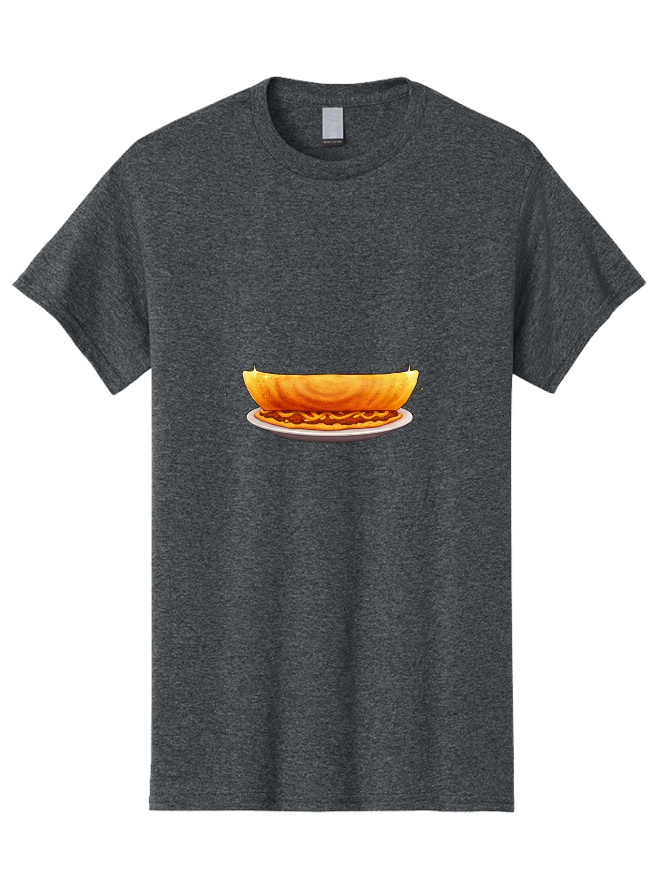 Dosa-On-Plate Men'S Graphic Tee, 100% Cotton, Comfortable Casual Summer Wear, Machine Washable, Crunchy Taco Shell, Savory Filling, Mexican Cuisine, Food Illustration, Vibrant Colors, Cartoon Style, Isolated Graphic Baa541 15