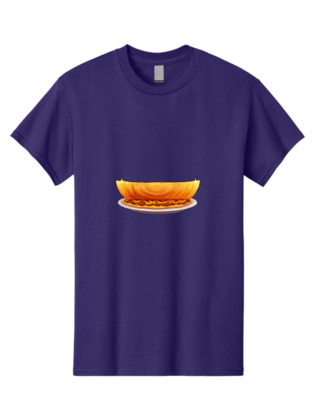 Dosa-On-Plate Men'S Graphic Tee, 100% Cotton, Comfortable Casual Summer Wear, Machine Washable, Crunchy Taco Shell, Savory Filling, Mexican Cuisine, Food Illustration, Vibrant Colors, Cartoon Style, Isolated Graphic Baa541 6