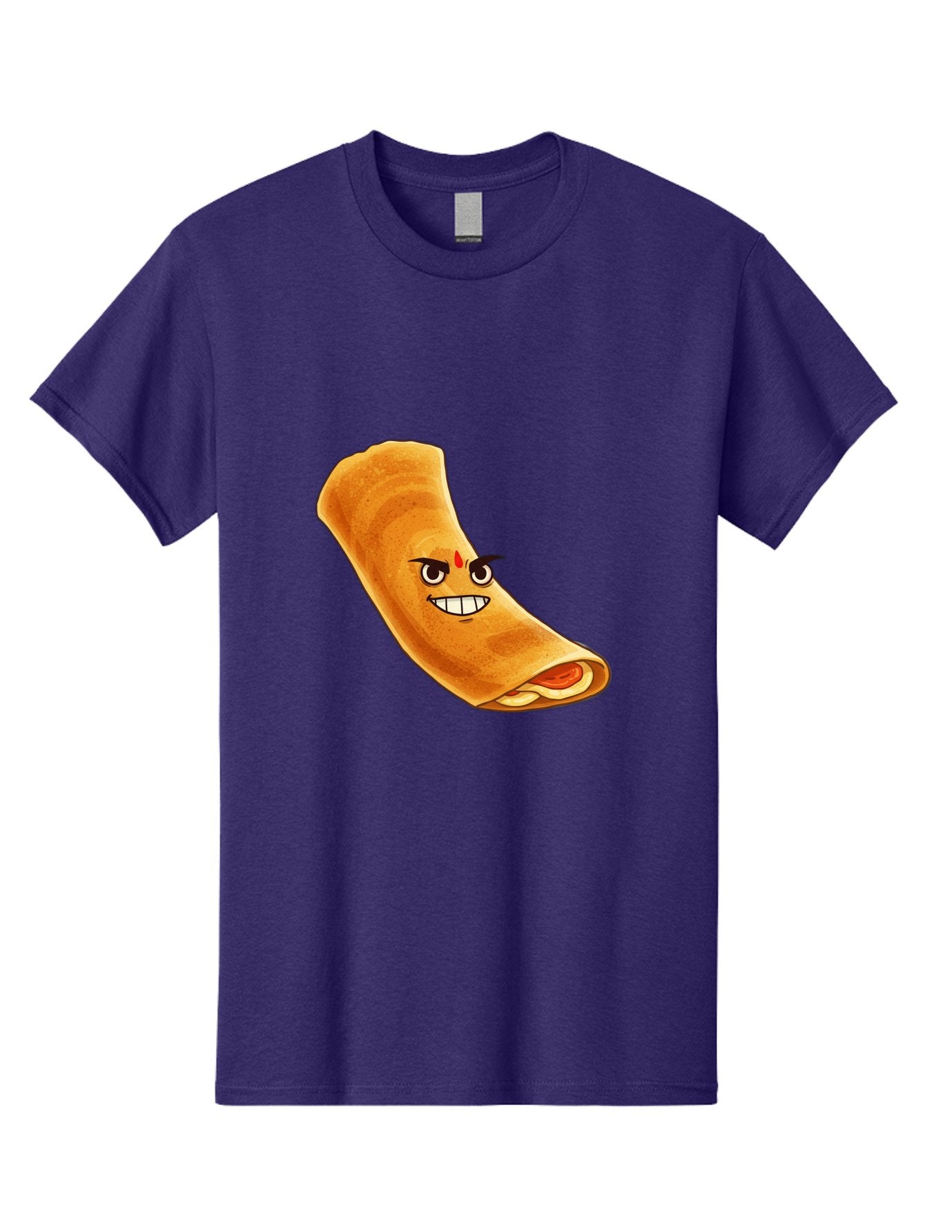 Dosa Men'S Graphic Tee, 100% Cotton, Comfortable Casual Summer Wear, Machine Washable, Cartoon Dosa, South Indian Cuisine, Masala Dosa, Traditional Food, Dosa With Filling, Authentic Indian Dish, Crispy Crepe, Flavorful Meal, Indian Breakfast Baa545 15