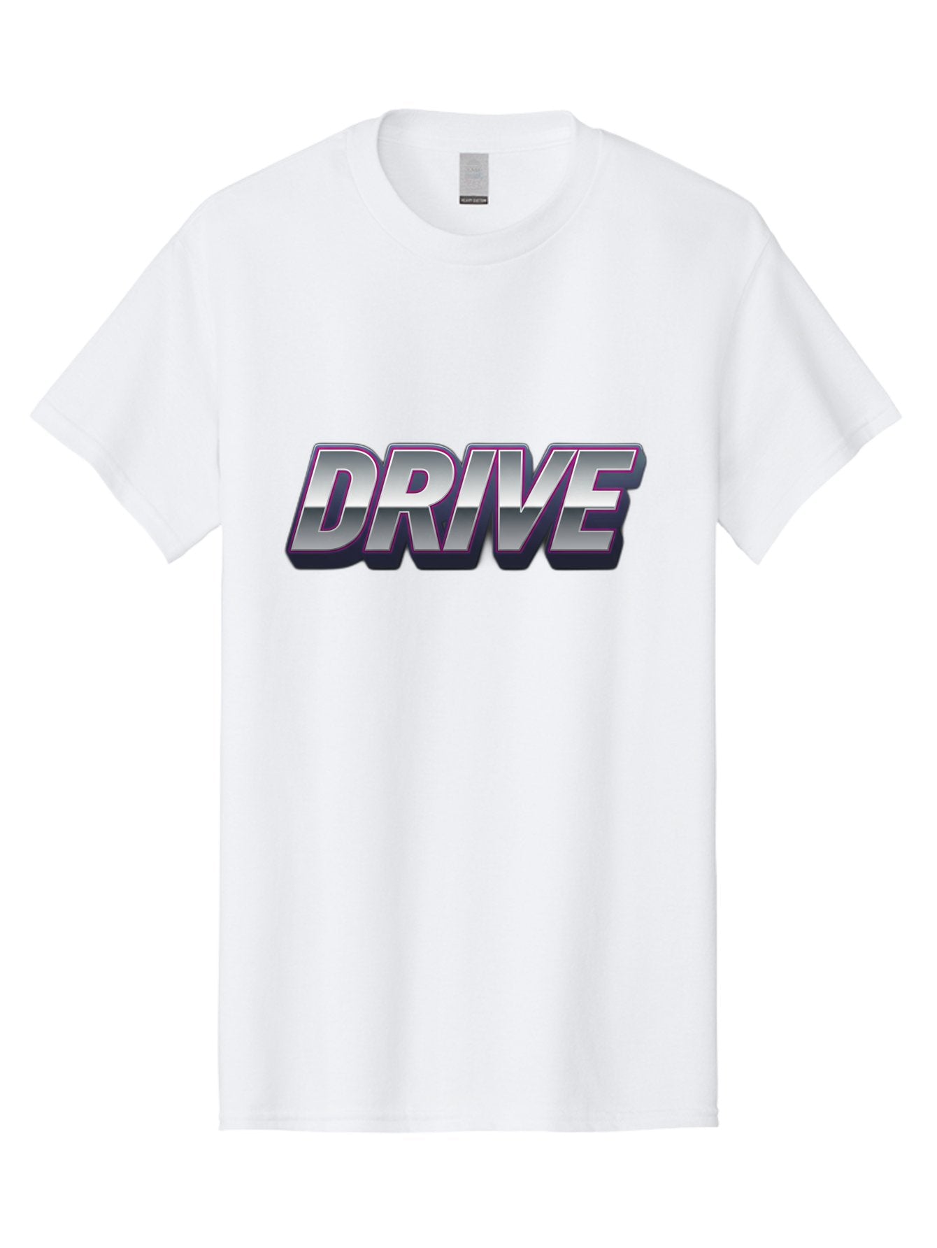Drive Men'S Graphic Tee, 100% Cotton, Comfortable Casual Summer Wear, Machine Washable, Drive, Bold Typography, Silver Metallic Text, Motivational Phrase, Modern Design, Sleek Font, Dynamic Graphics, Stylish Lettering Baa565 14