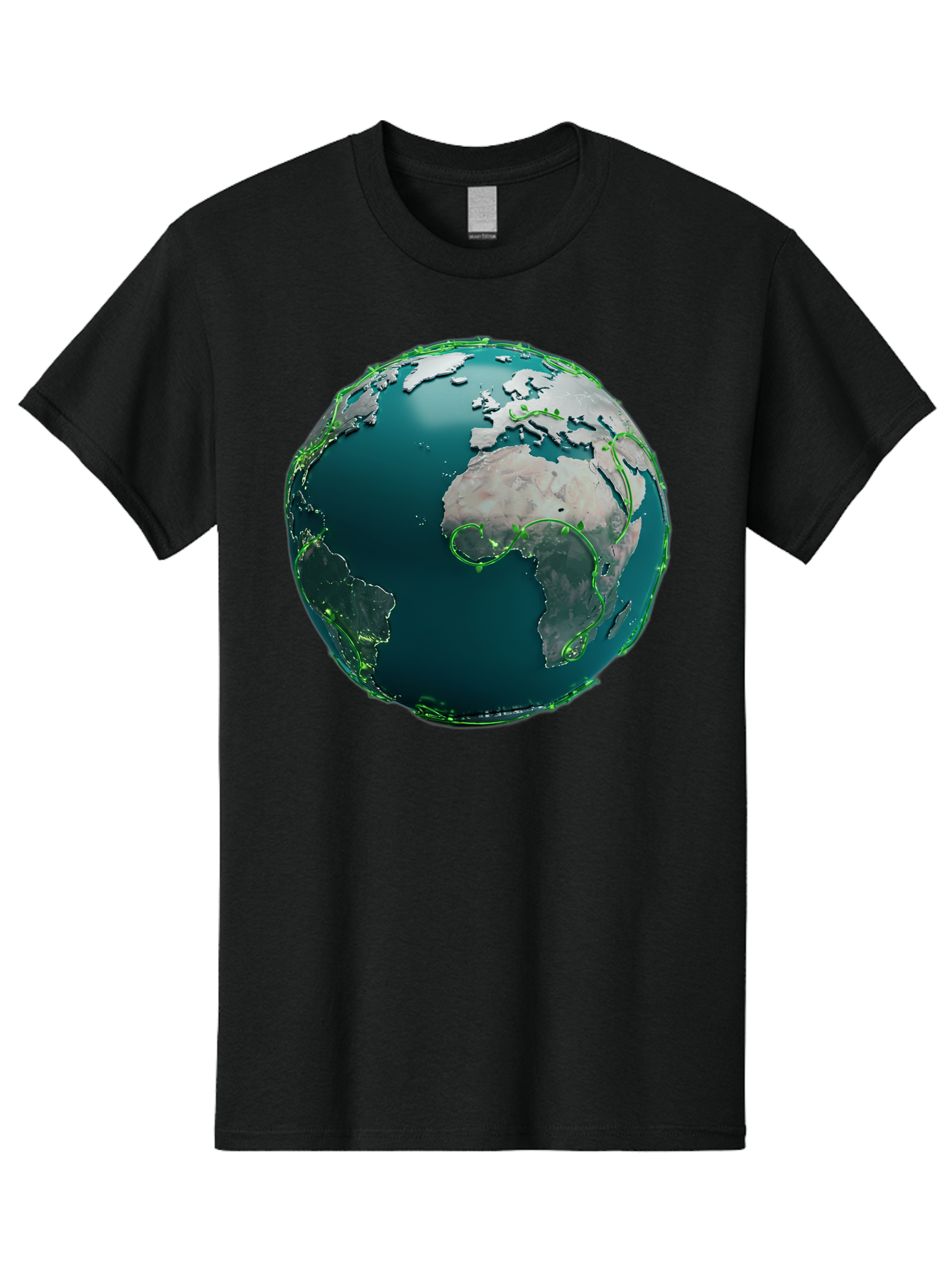 Earth-Globe-2 Men'S Graphic Tee, 100% Cotton, Comfortable Casual Summer Wear, Machine Washable, 3D Globe, World Map, Global Geography, International Boundaries, Africa And South America, Oceanic And Continental Landmasses, Baa577 25